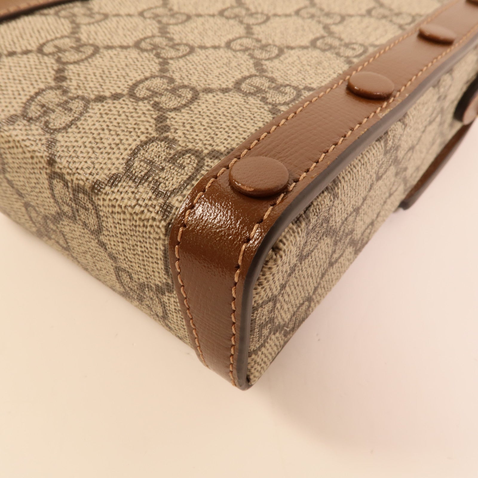 GUCCI 塗層帆布Horsebit 1955 Mini肩背袋