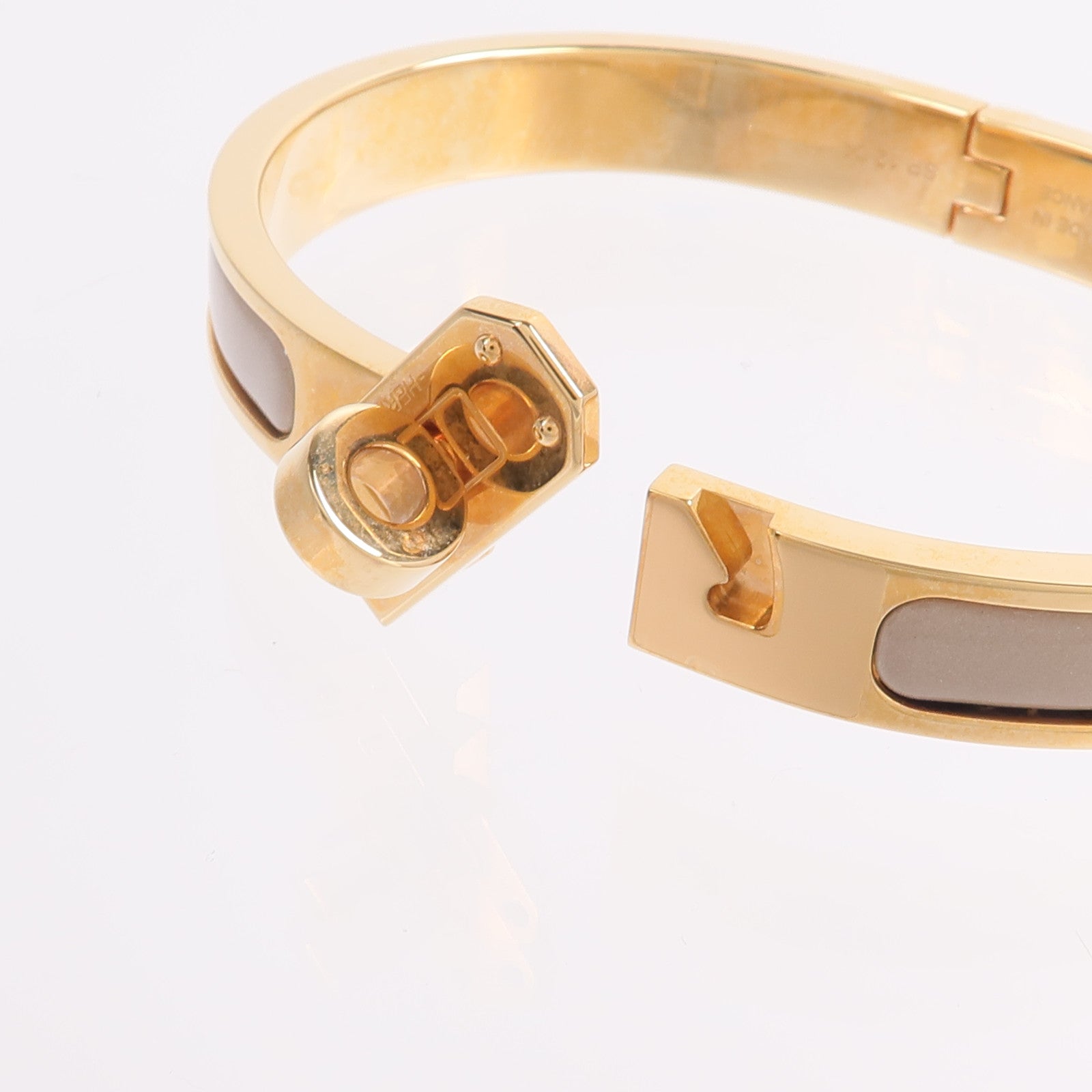 HERMES 金屬/琺瑯Mini Clic Kelly手鐲