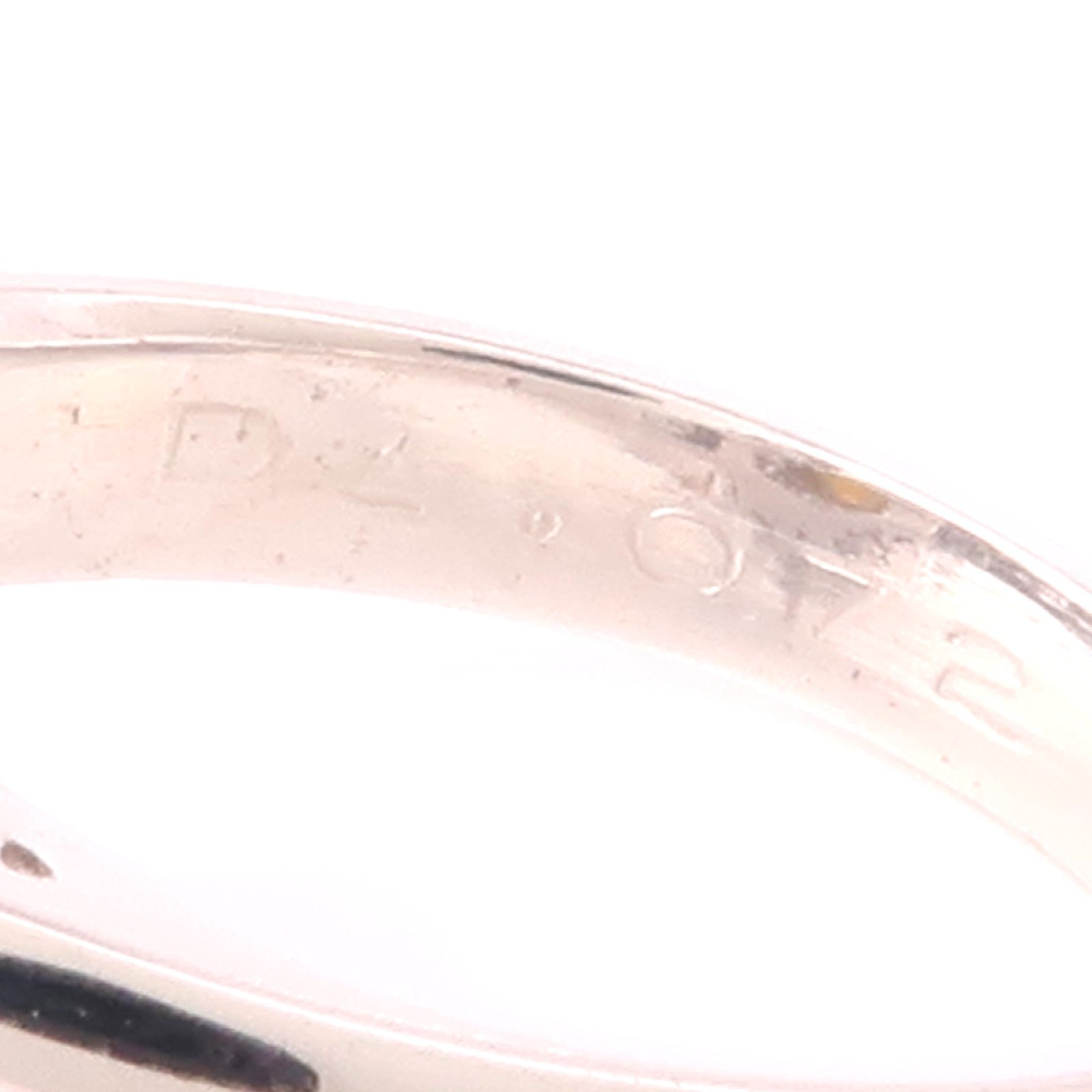 JEWELRY 【激減優惠】PT900鉑金Cat's Eye/Diamond Ring貓眼石/鑽石戒指US#5.25