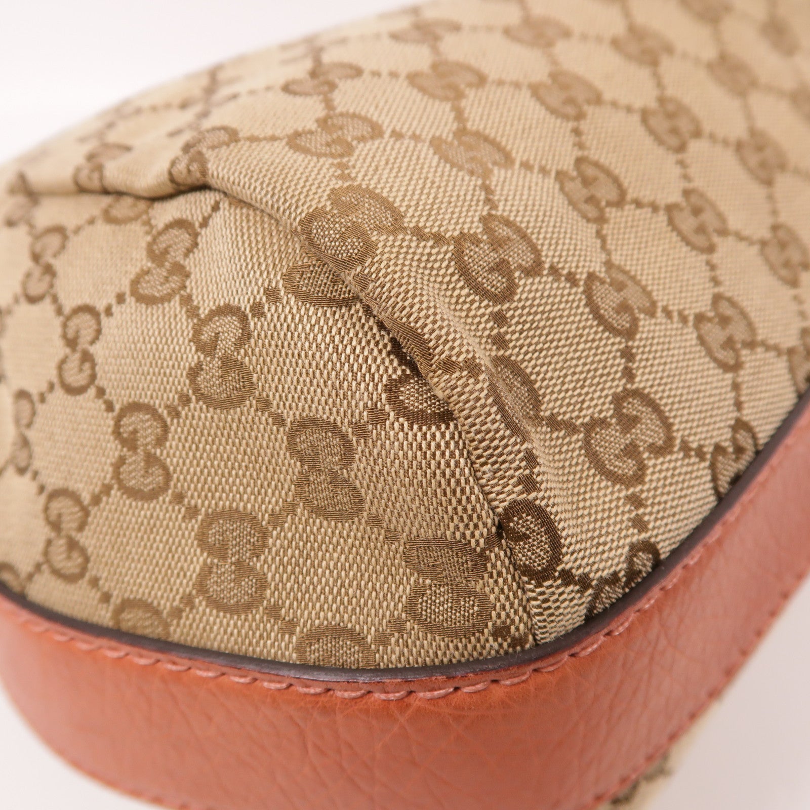 GUCCI 帆布Shoulder Bag銀扣肩背袋