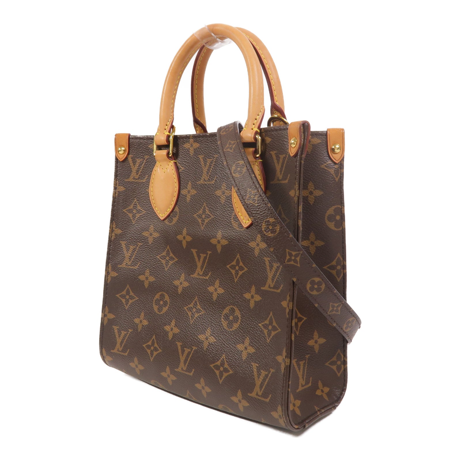 LOUIS VUITTON Monogram Sac Plat BB手挽肩背兩用袋