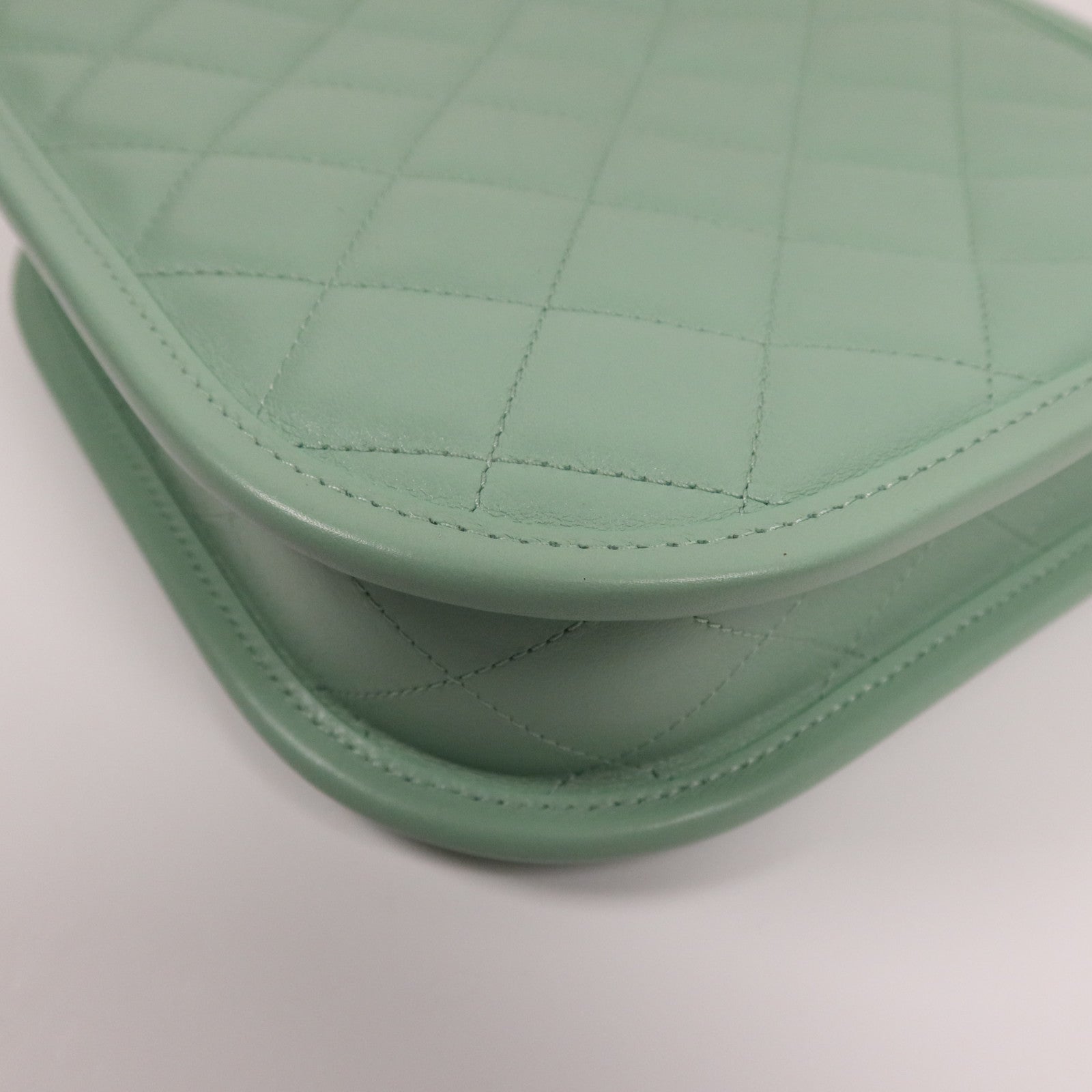 CHANEL 牛皮皮革Shoulder Bag金扣手挽肩背兩用袋