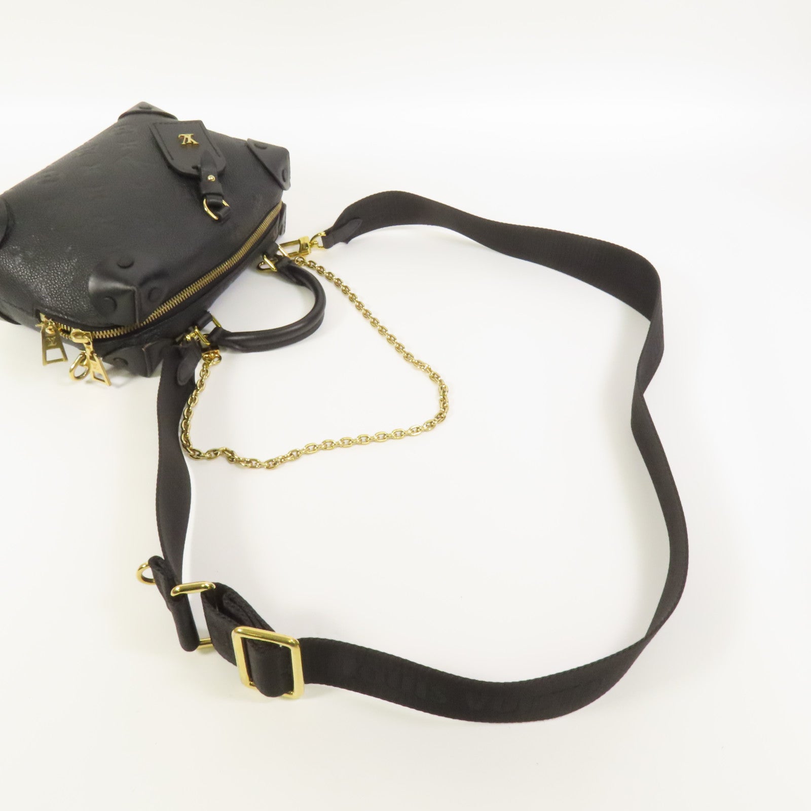 LOUIS VUITTON Monogram Empreinte Petite金扣手挽肩背兩用袋