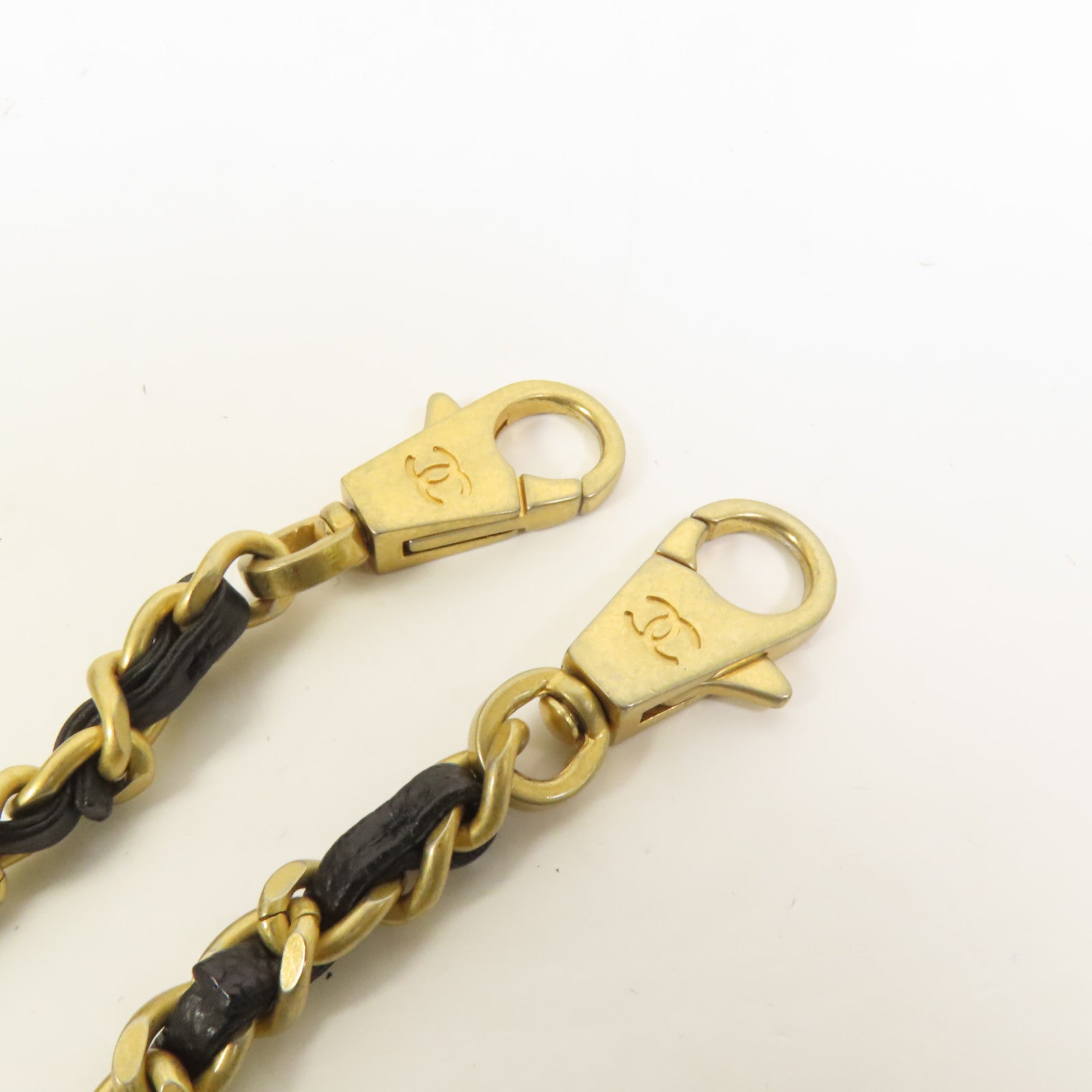 CHANEL 牛皮皮革Coco Handle Small金扣鏈帶手挽肩背兩用袋