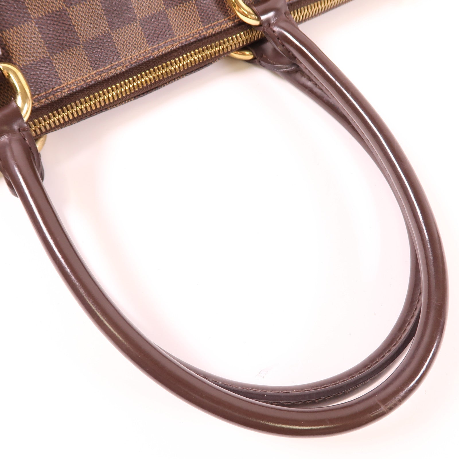LOUIS VUITTON Damier Saleya MM金扣肩背袋/手挽袋