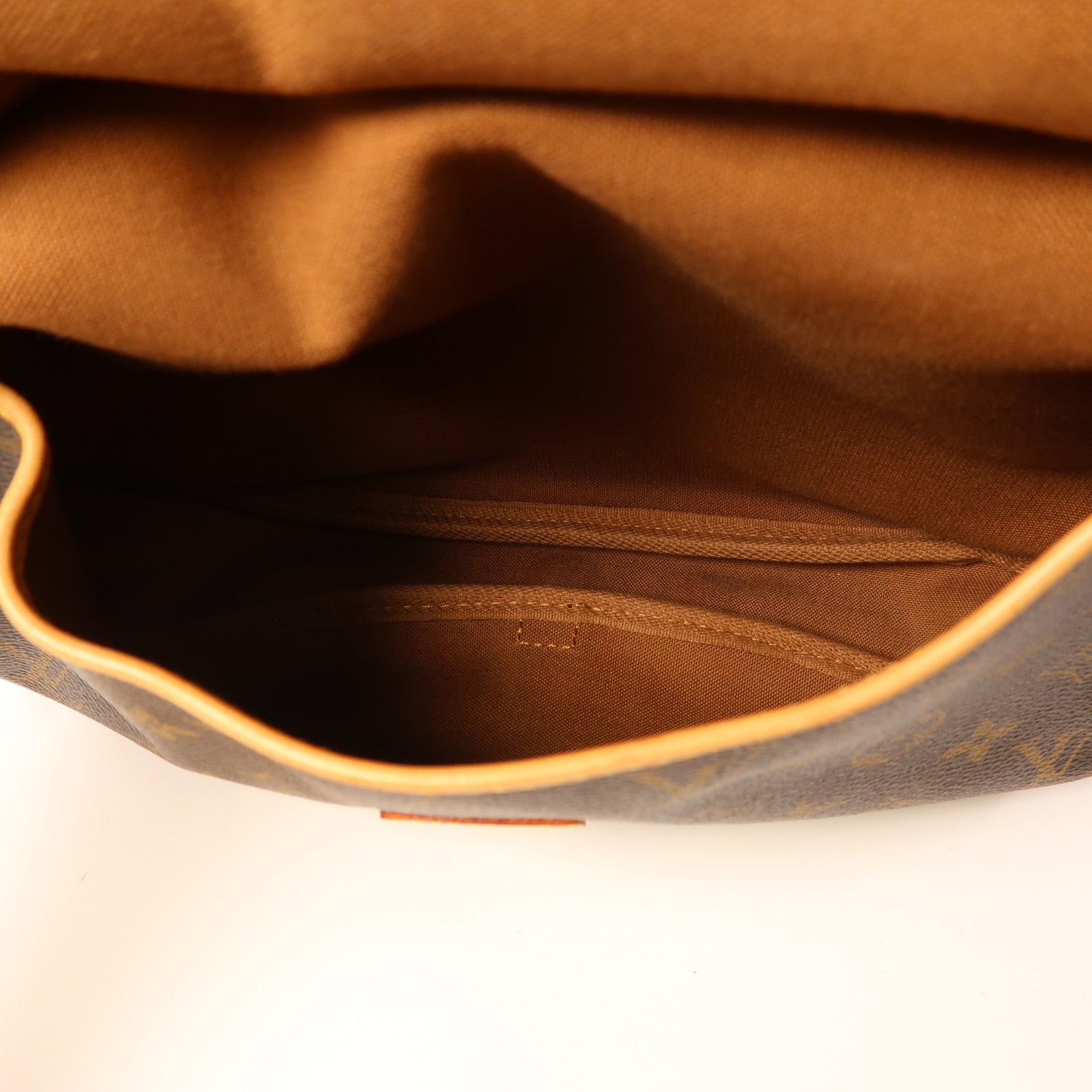 LOUIS VUITTON Monogram Saumur 30金扣肩背袋棕色