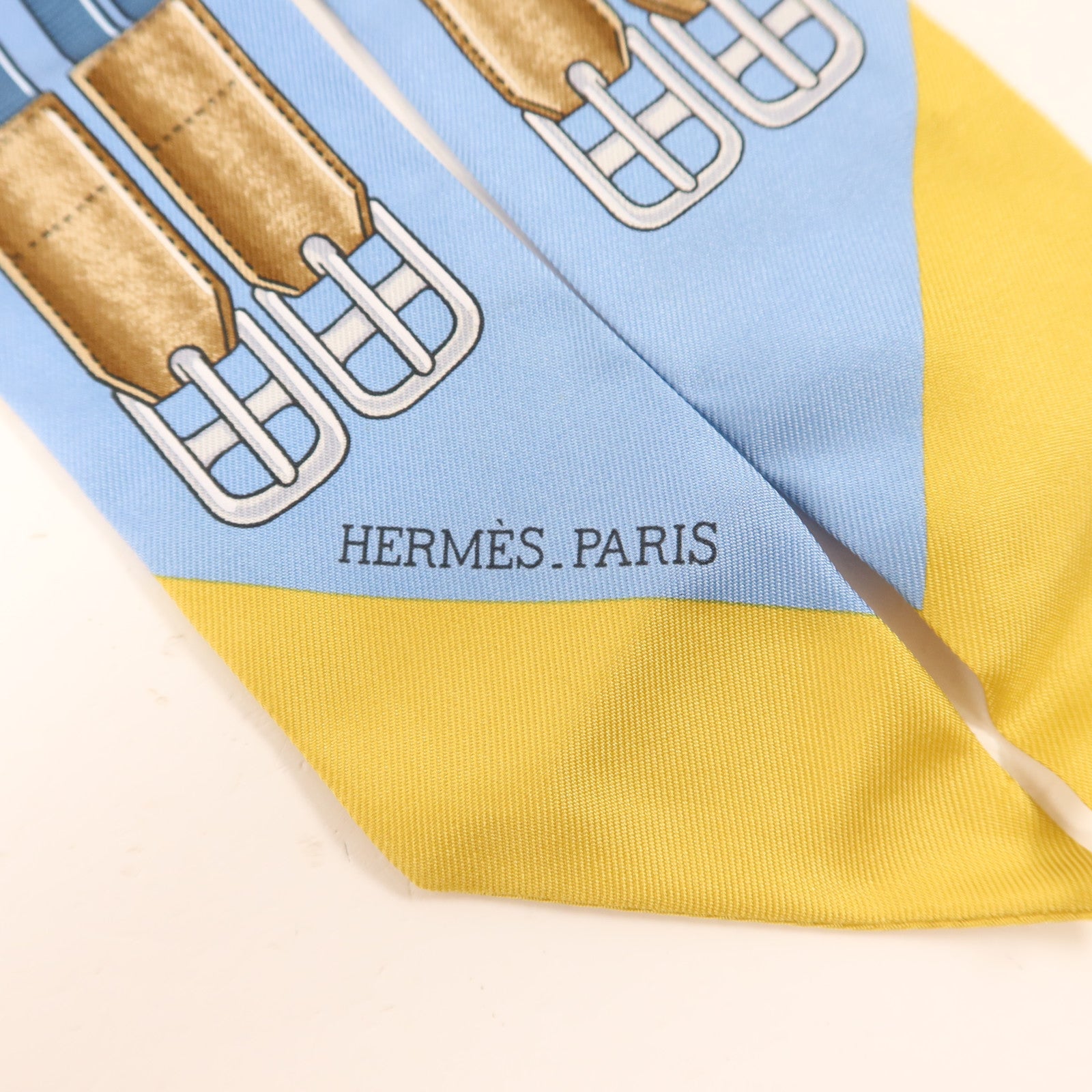 HERMES 絲質Twilly絲巾