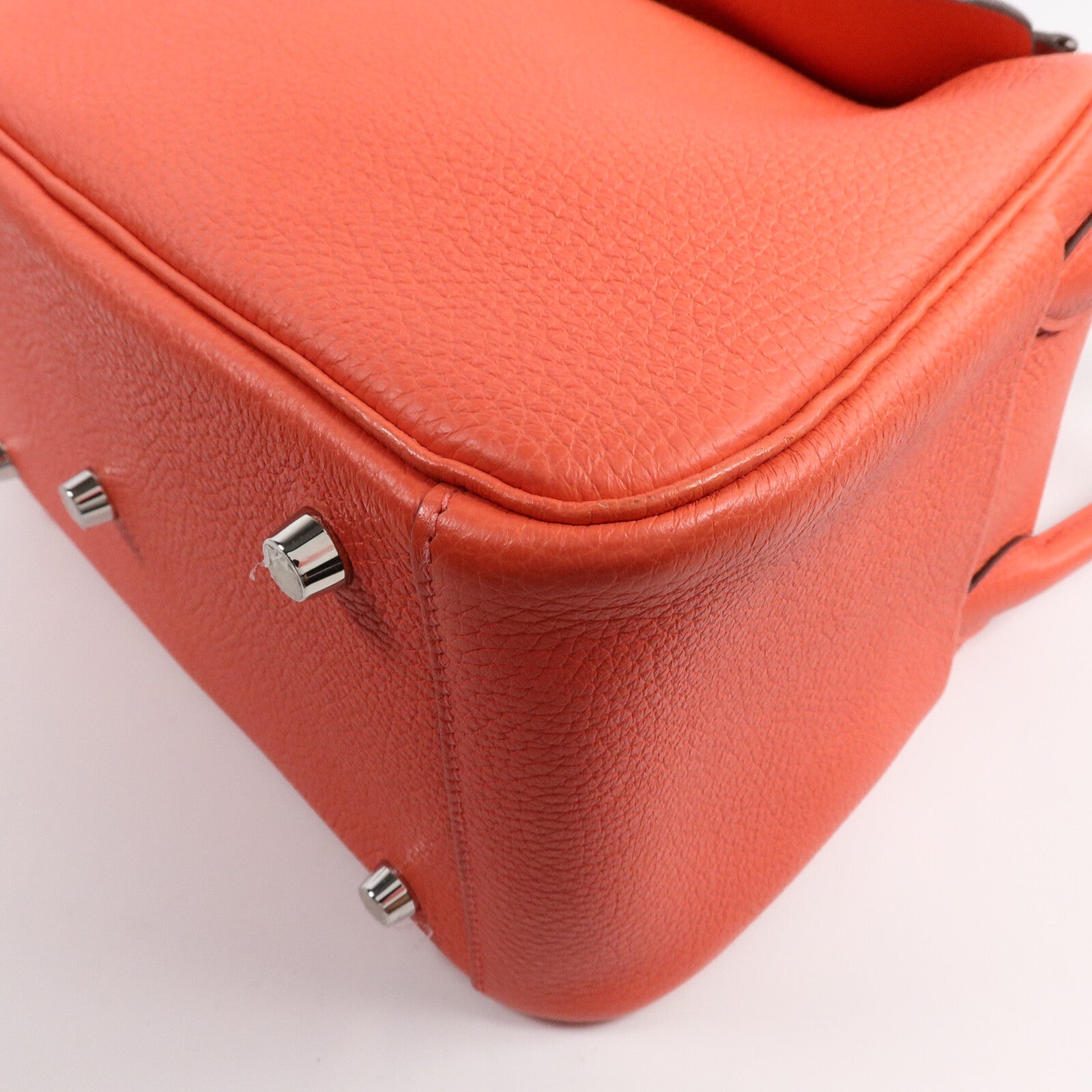 HERMES Clemence皮革Lindy 26手挽肩背兩用袋Rose Jaipur