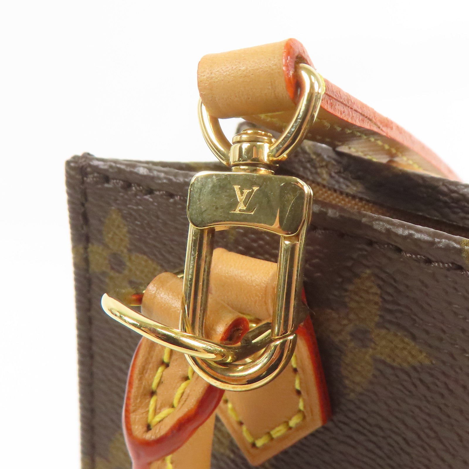 LOUIS VUITTON 【激減優惠】Monogram Petit Sac Plat金扣手挽肩背兩用袋Monogram Petit Sac Plat金扣手挽肩背兩用袋