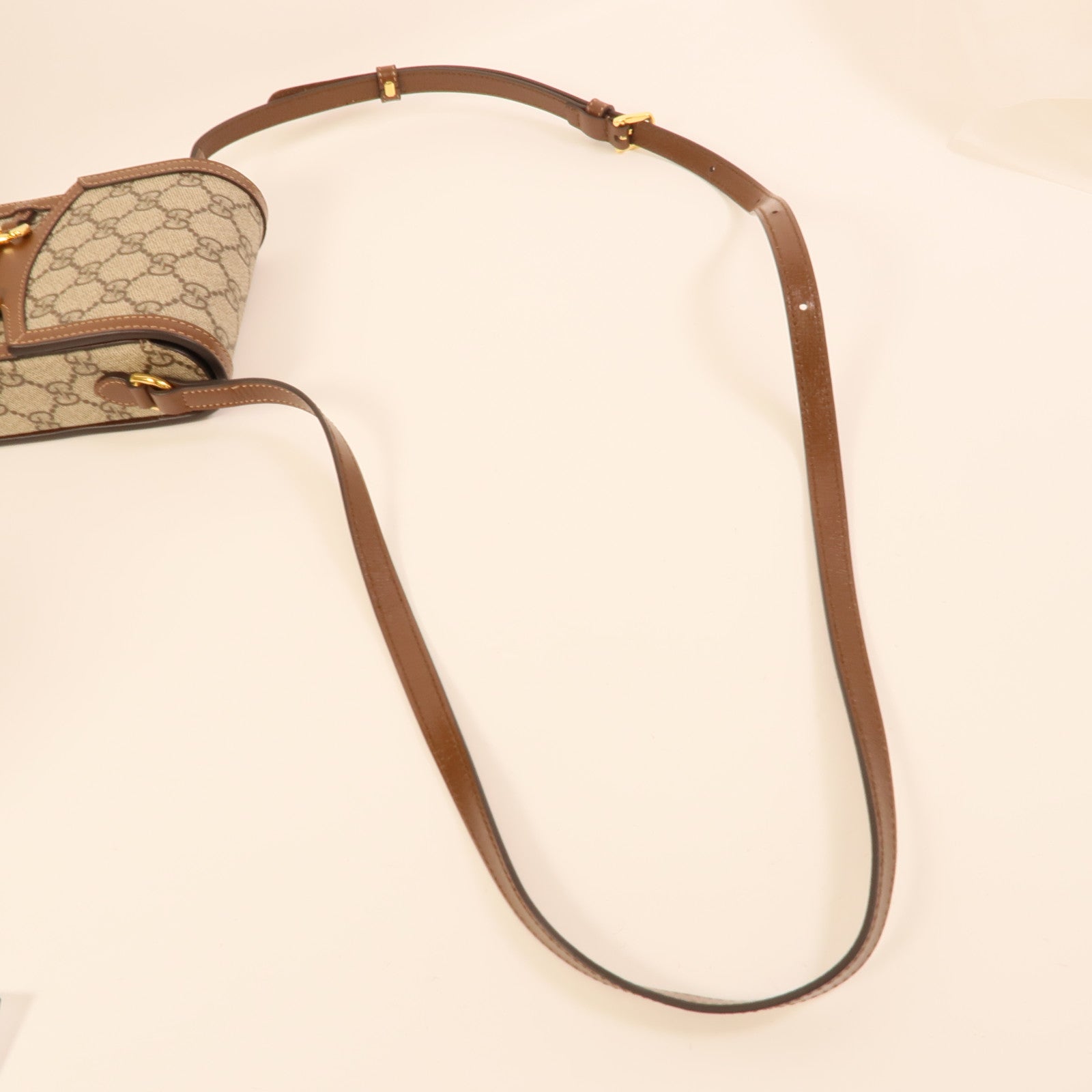 GUCCI 塗層帆布Horsebit 1955 Mini肩背袋