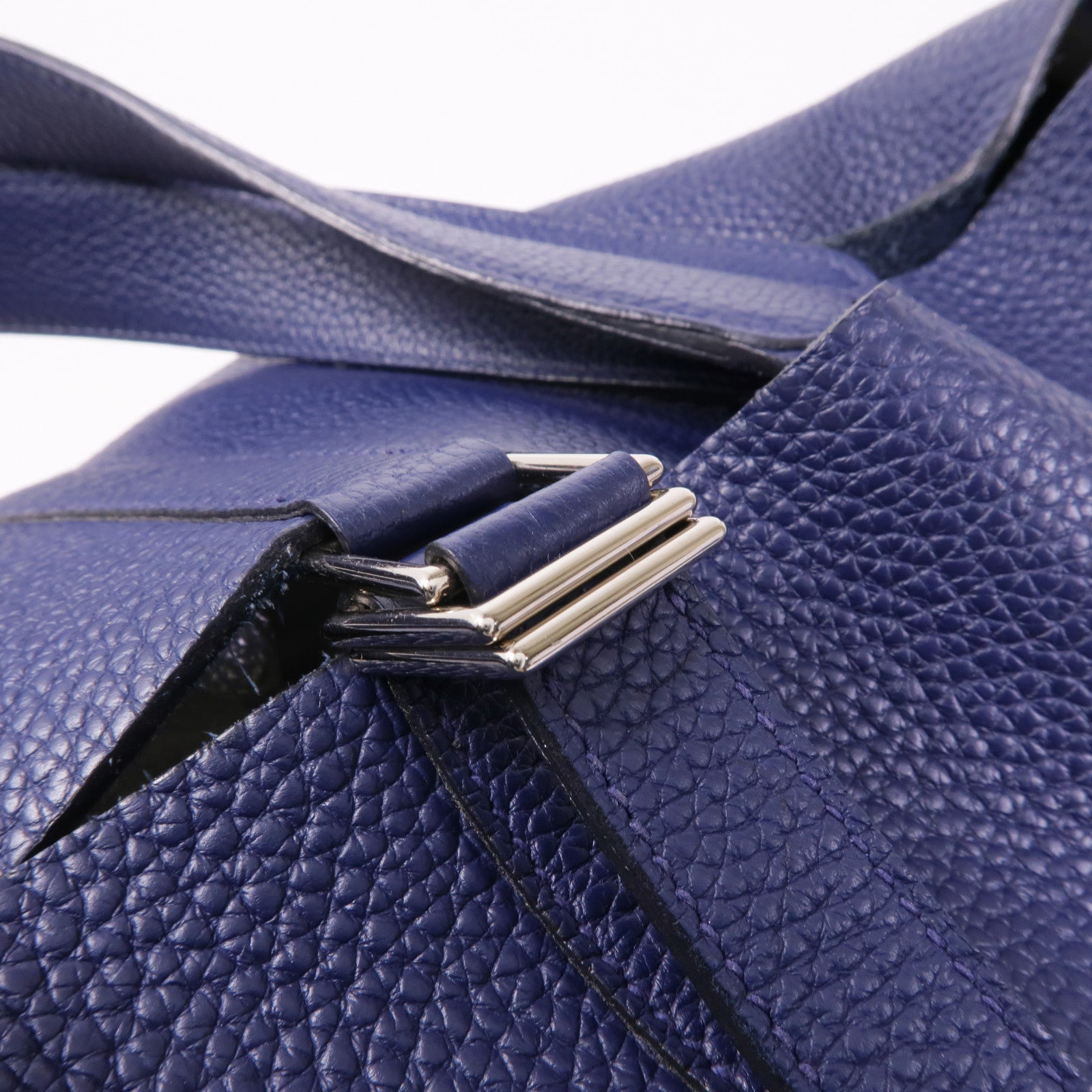 HERMES 【激減優惠】Clemence皮革Picotin GM銀扣手挽袋
