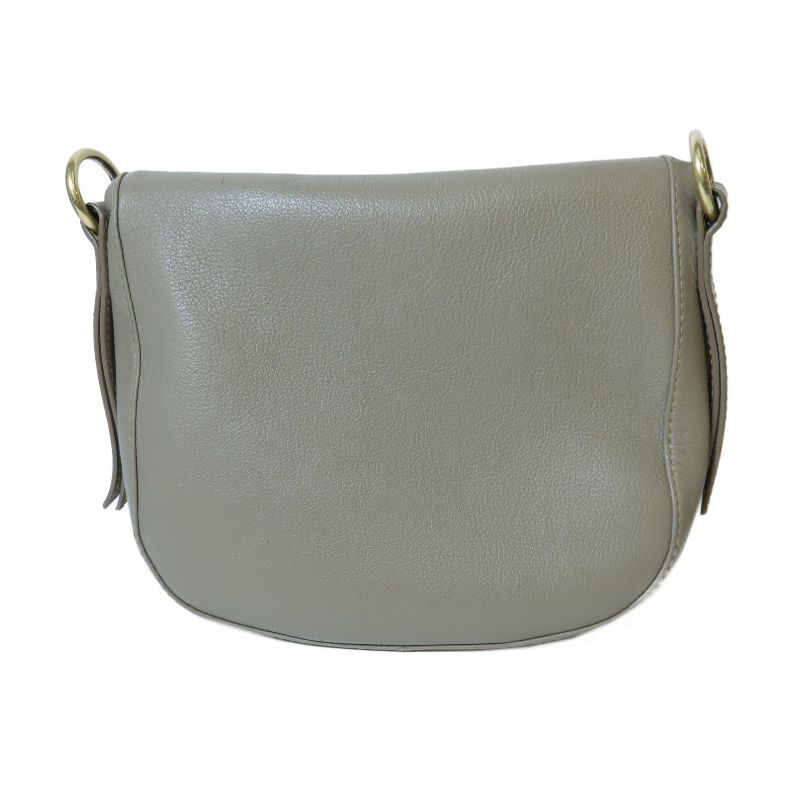 SEE BY CHLOE 【激減優惠】牛皮皮革Shoulder Bag金扣肩背袋灰色