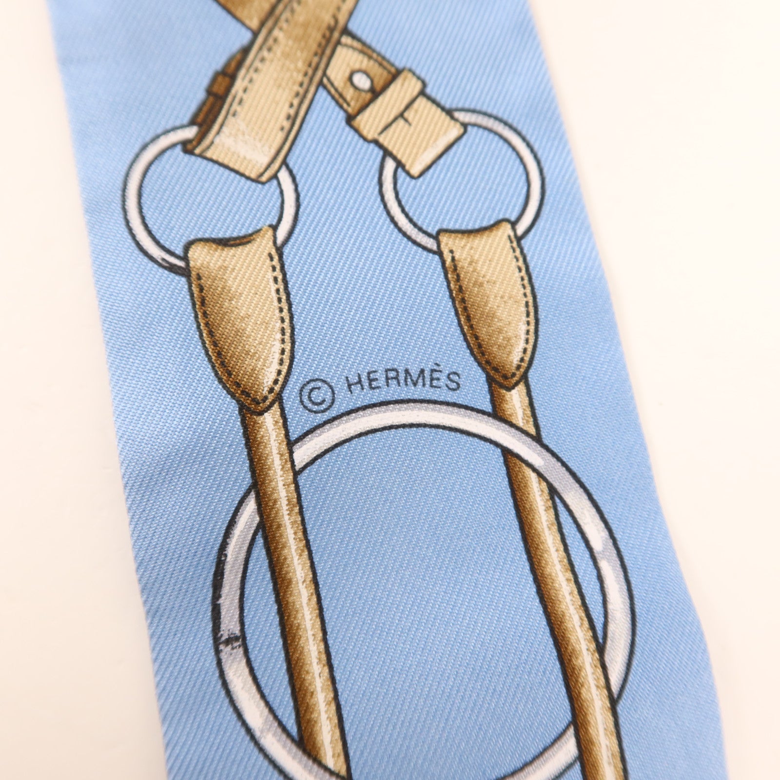 HERMES 絲質Twilly絲巾