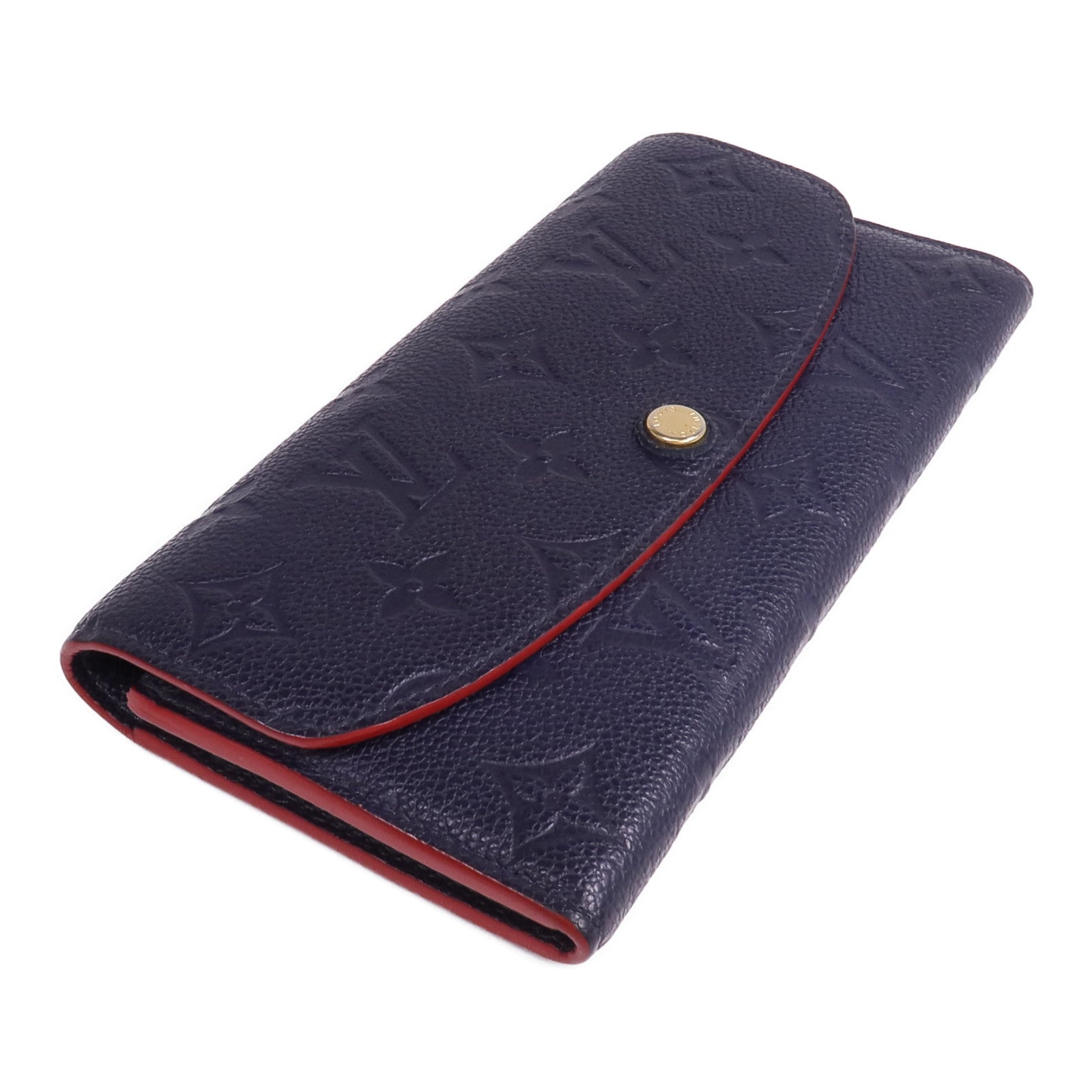LOUIS VUITTON Monogram Empreinte Emilie金扣長財布