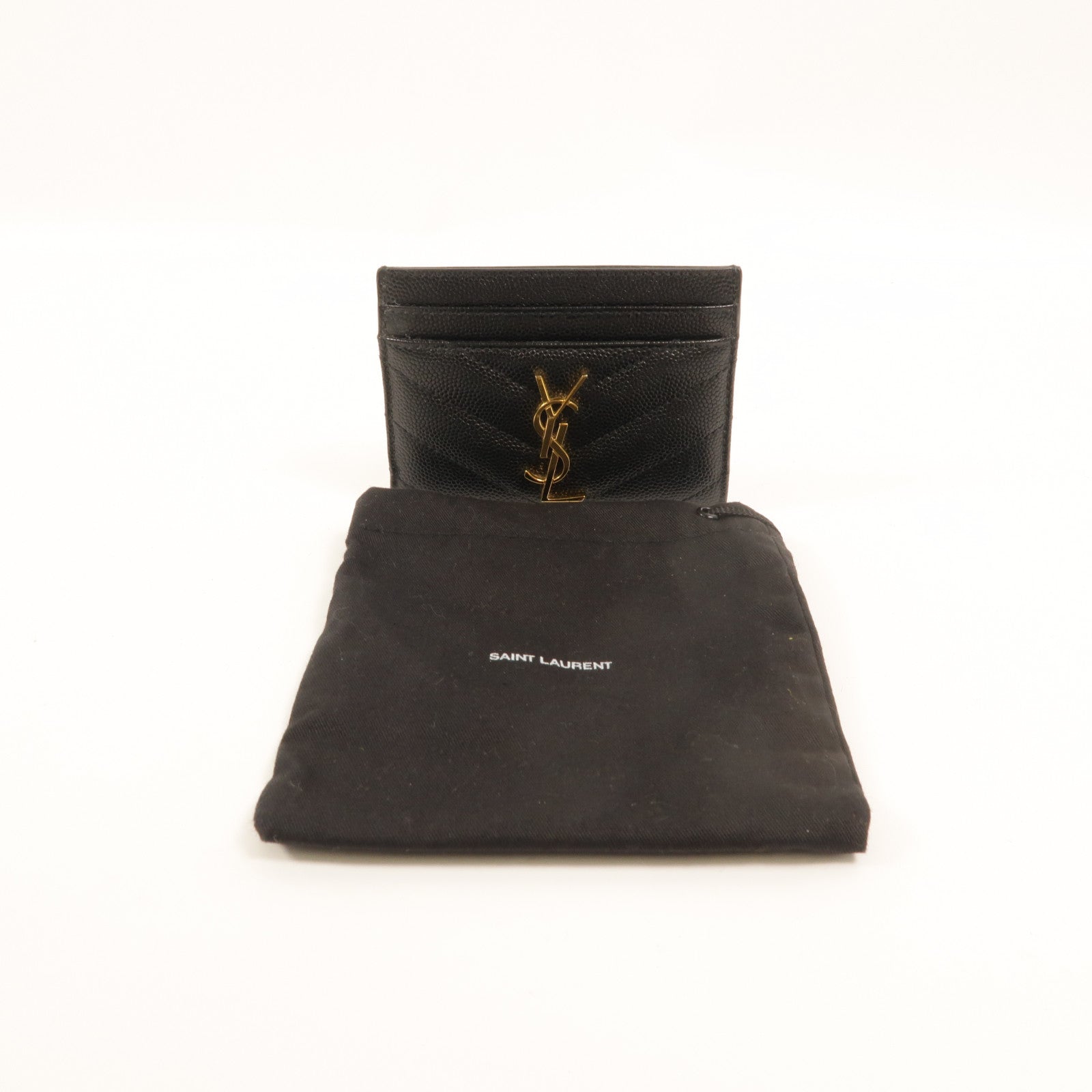 SAINT LAURENT 牛皮皮革Cassandre Matelasse卡片套