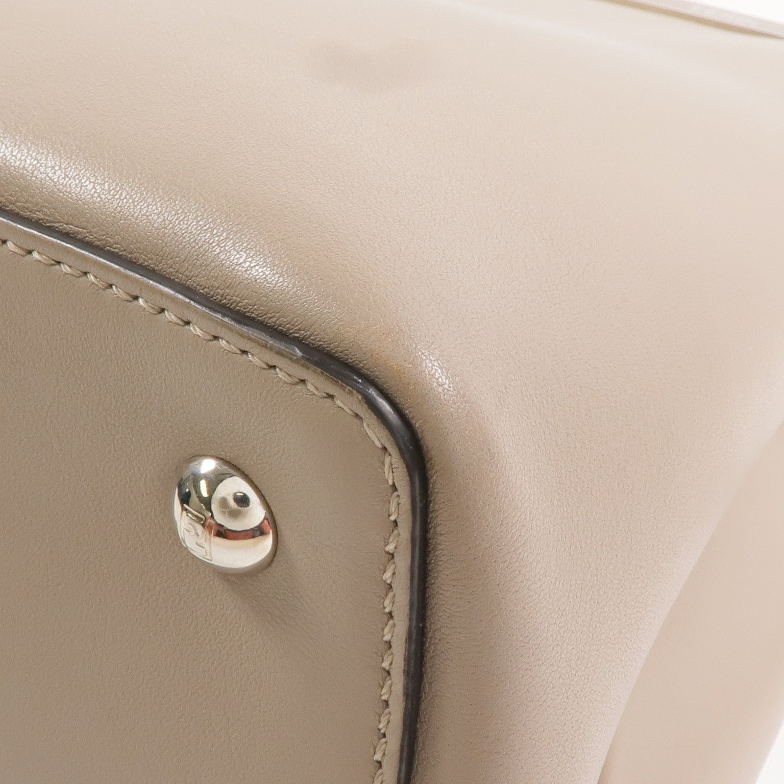 FENDI 牛皮皮革2 Jours Bag Small銀扣手挽肩背兩用袋