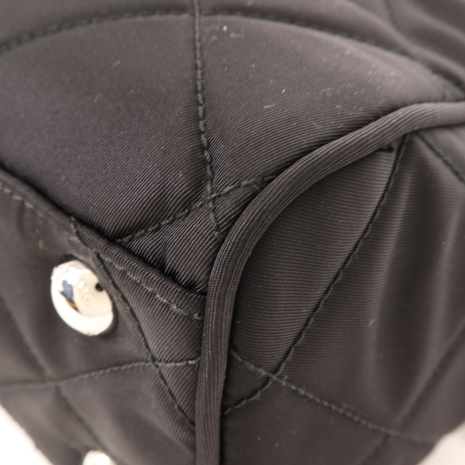 PRADA 尼龍Shoulder Bag銀扣鏈帶肩背袋