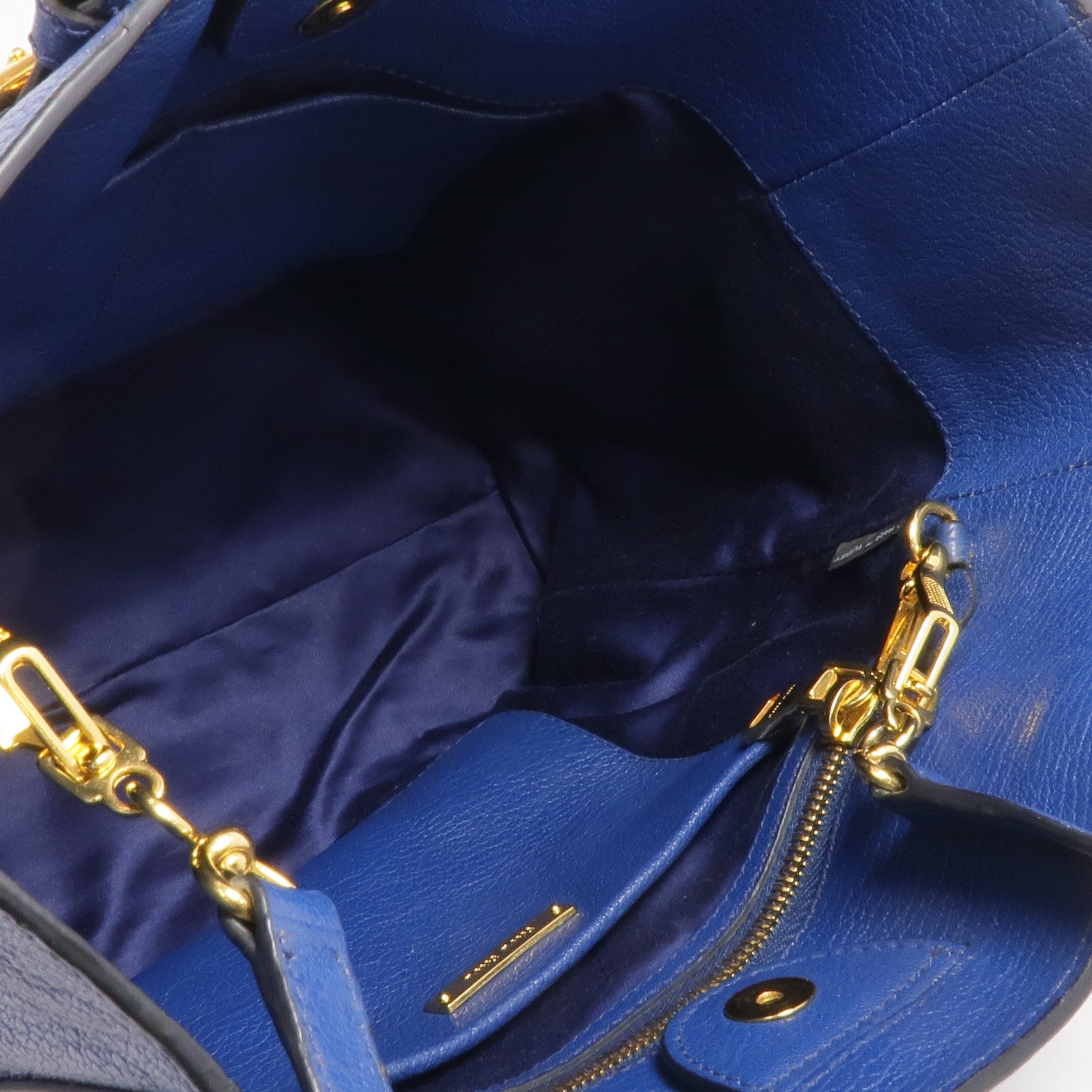 Miu Miu 牛皮皮革2 Way Shoulder金扣手挽肩背兩用袋
