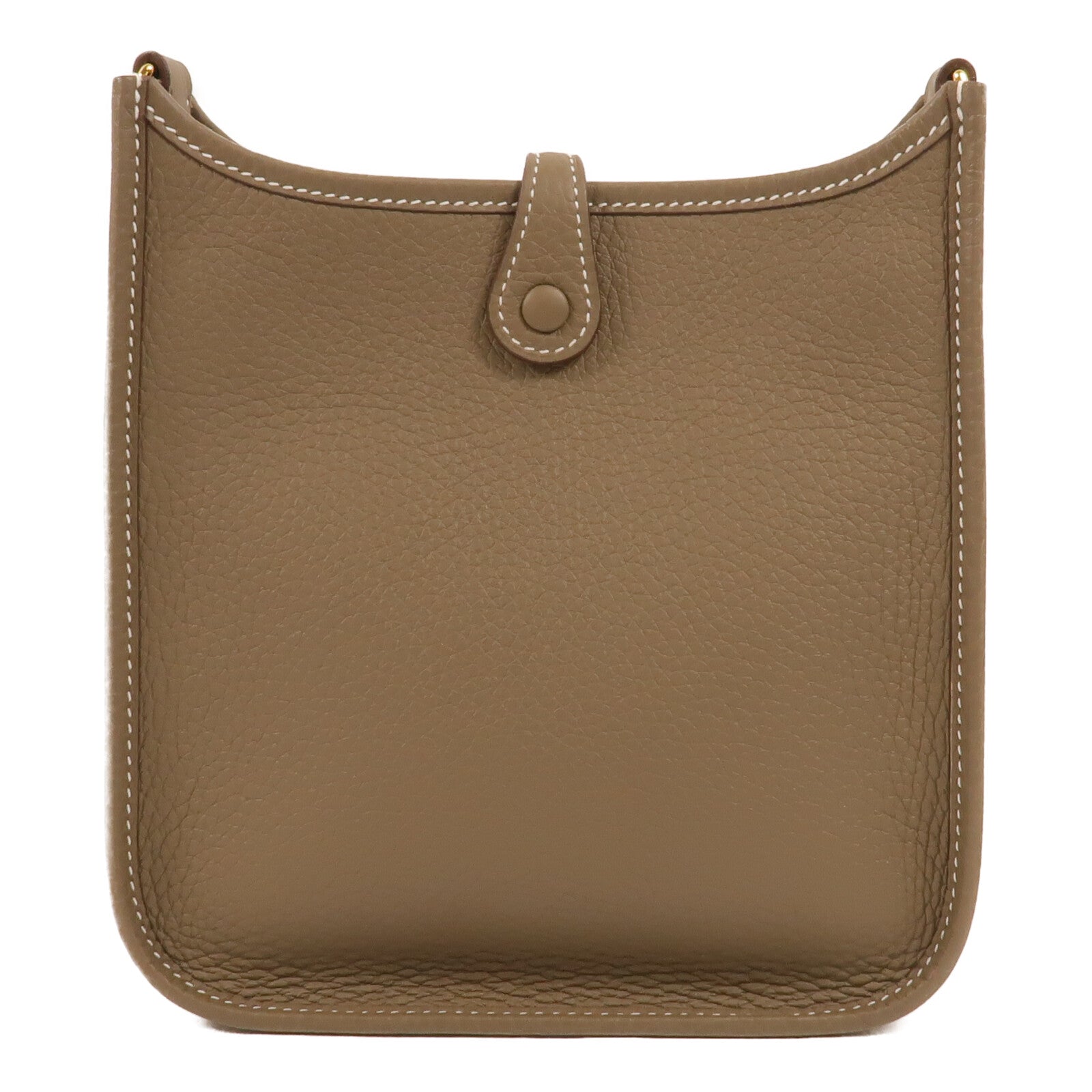 HERMES Clemence皮革Evelyne TPM肩背袋Etoupe