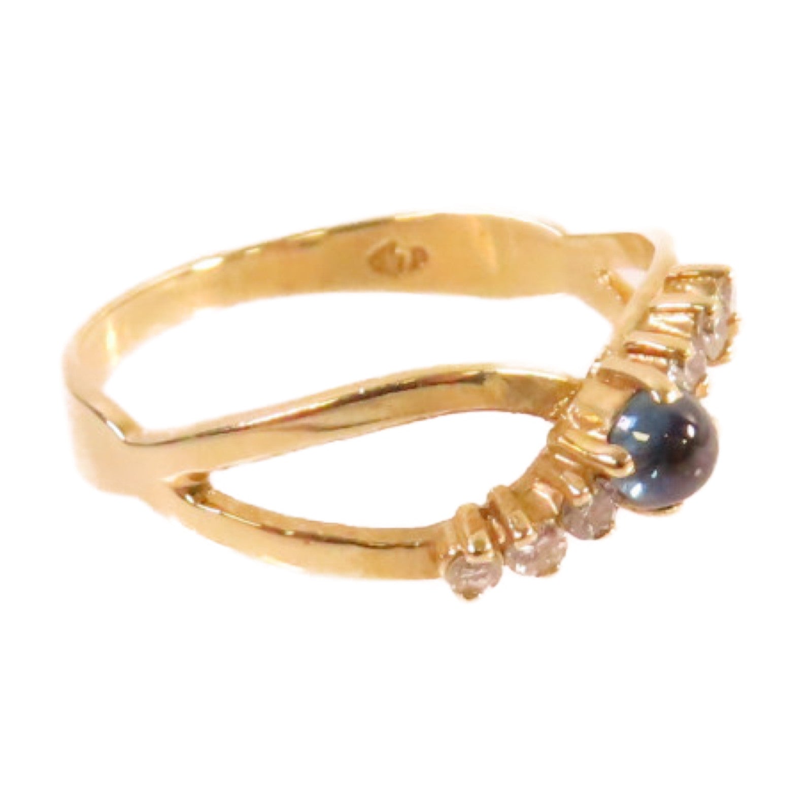 JEWELRY 【激減優惠】14K黃金/1.8g鑽石Diamond Ring0戒指US#6