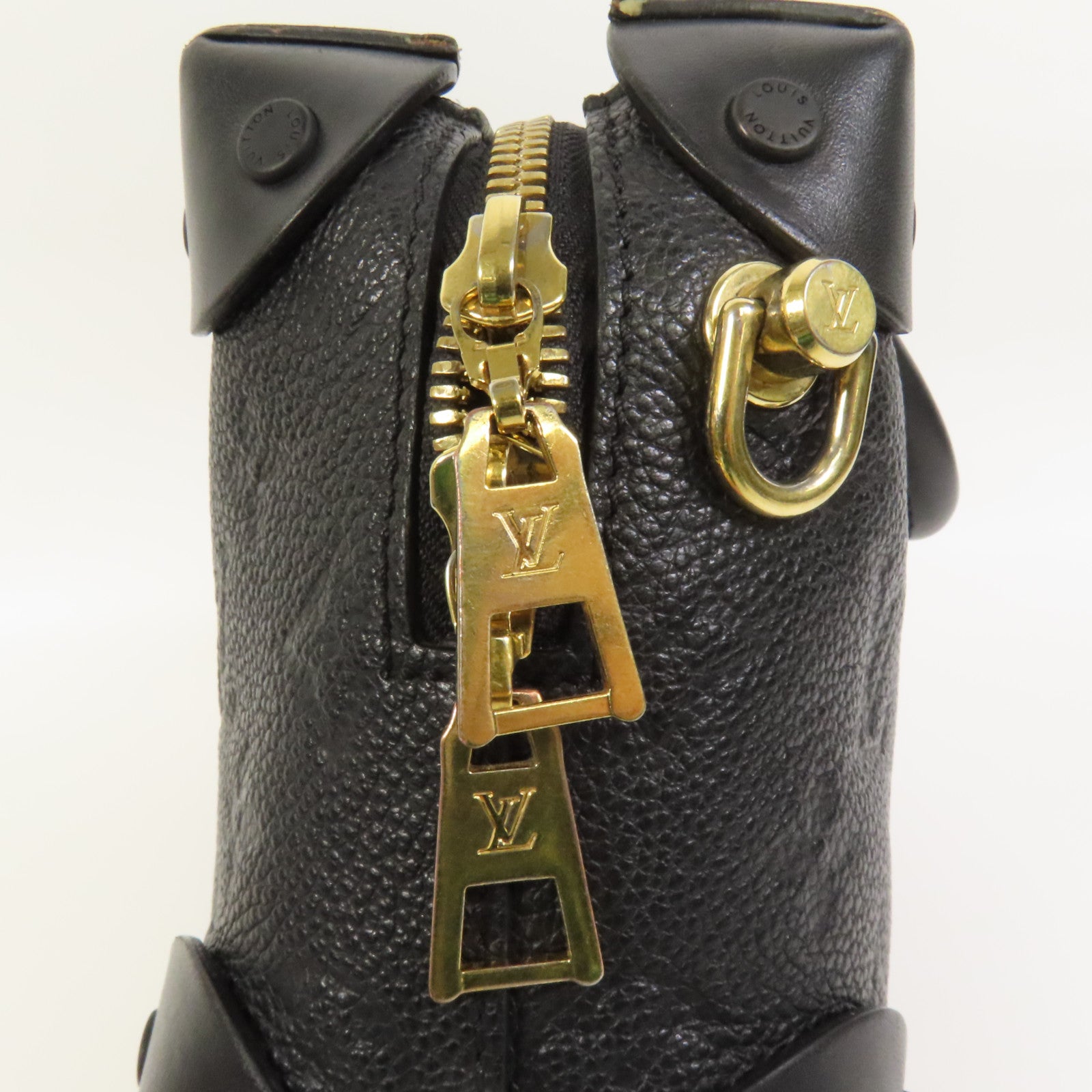 LOUIS VUITTON Monogram Empreinte Petite金扣手挽肩背兩用袋