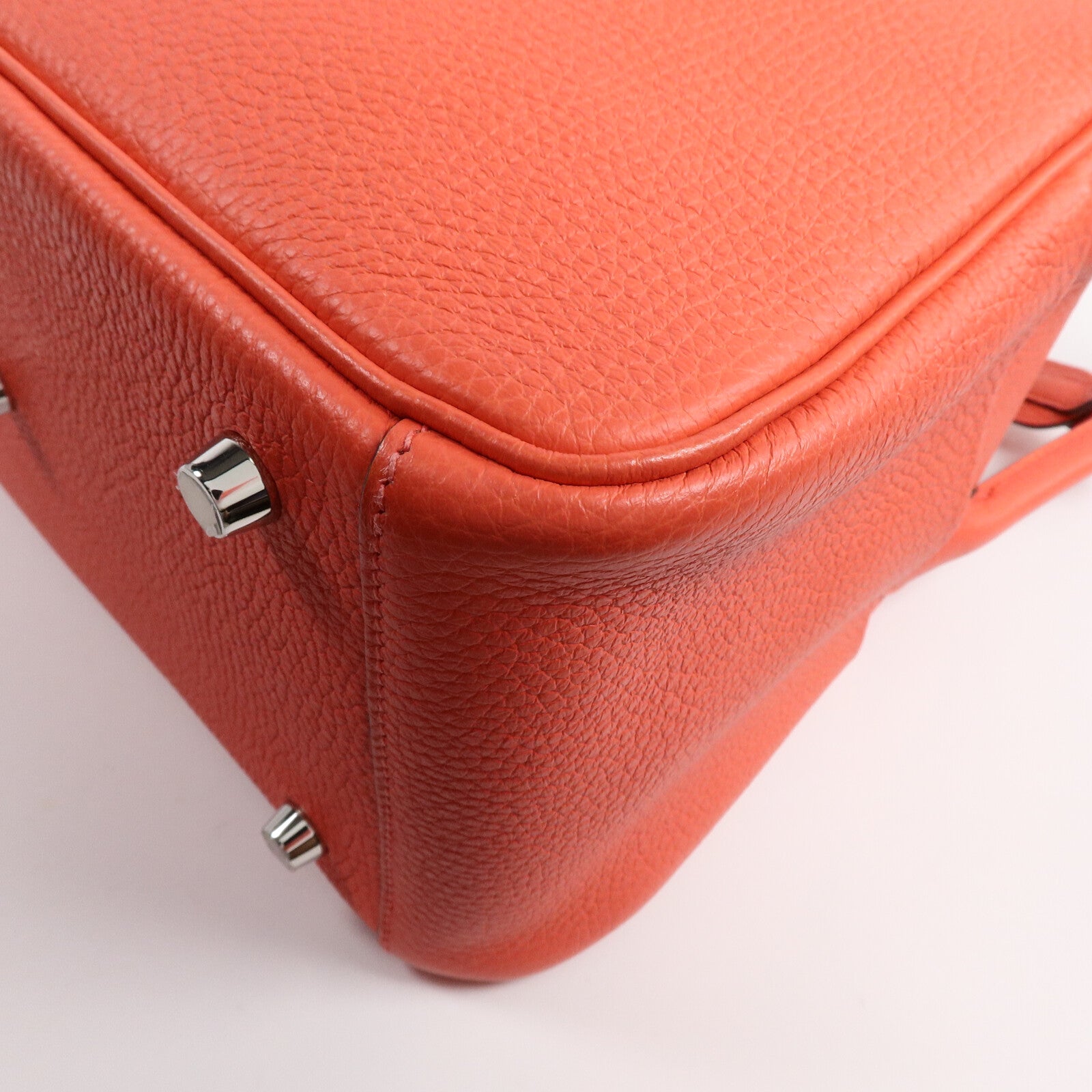 HERMES Clemence皮革Lindy 26手挽肩背兩用袋Rose Jaipur