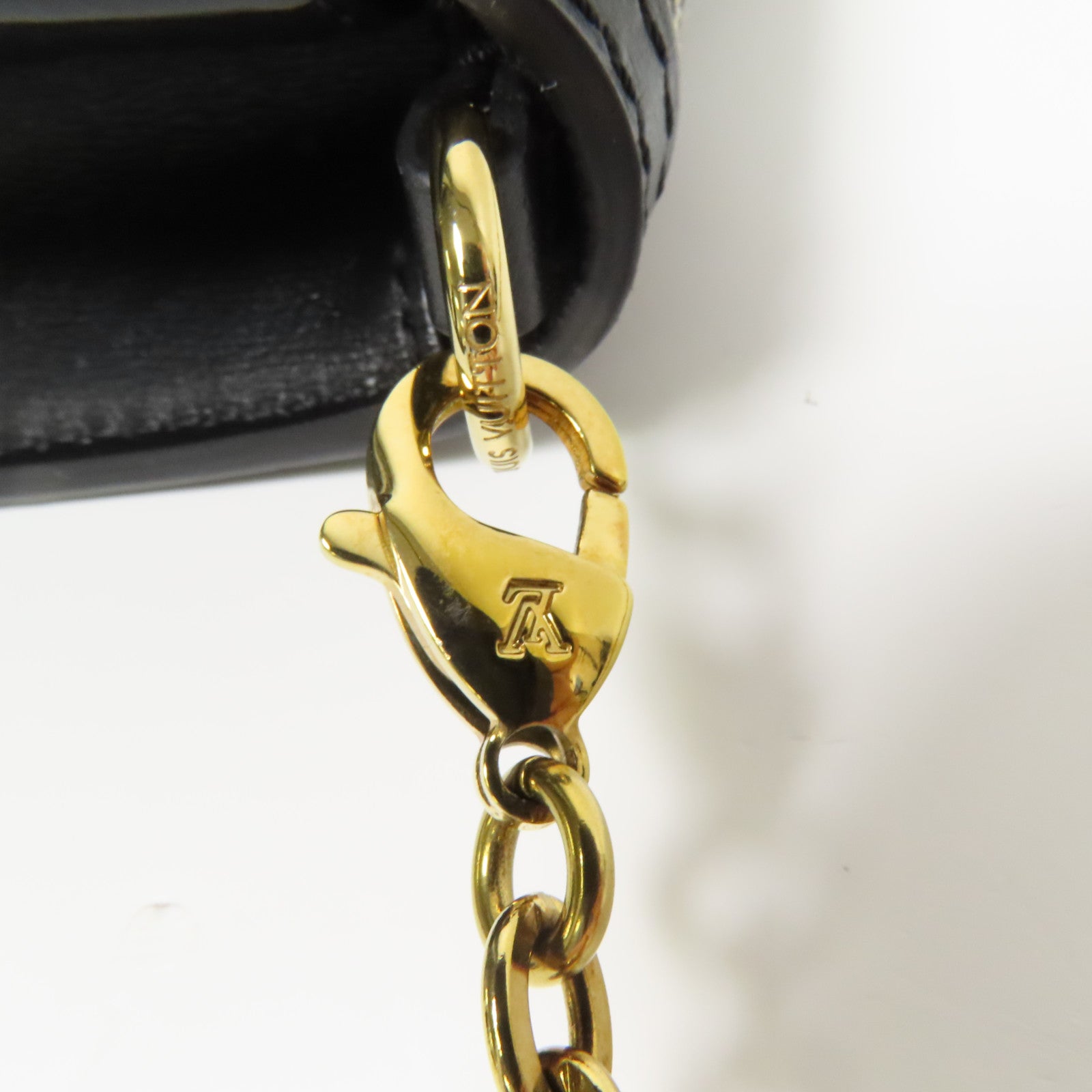 LOUIS VUITTON Monogram Jacquard Since 1854 Dauphine Chain Wallet金扣鏈帶肩背袋