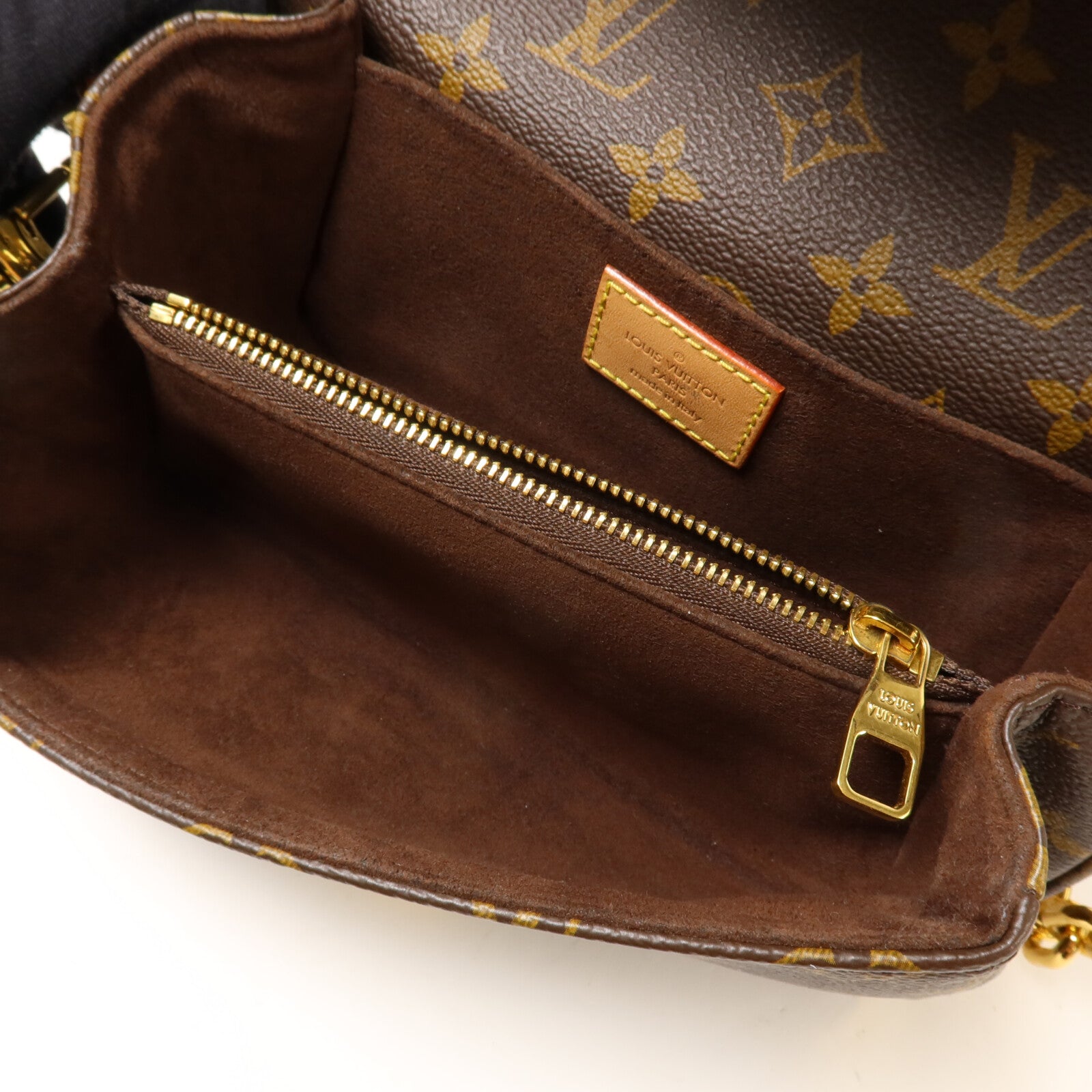 LOUIS VUITTON Monogram Pochette Metis East West手挽肩背兩用袋