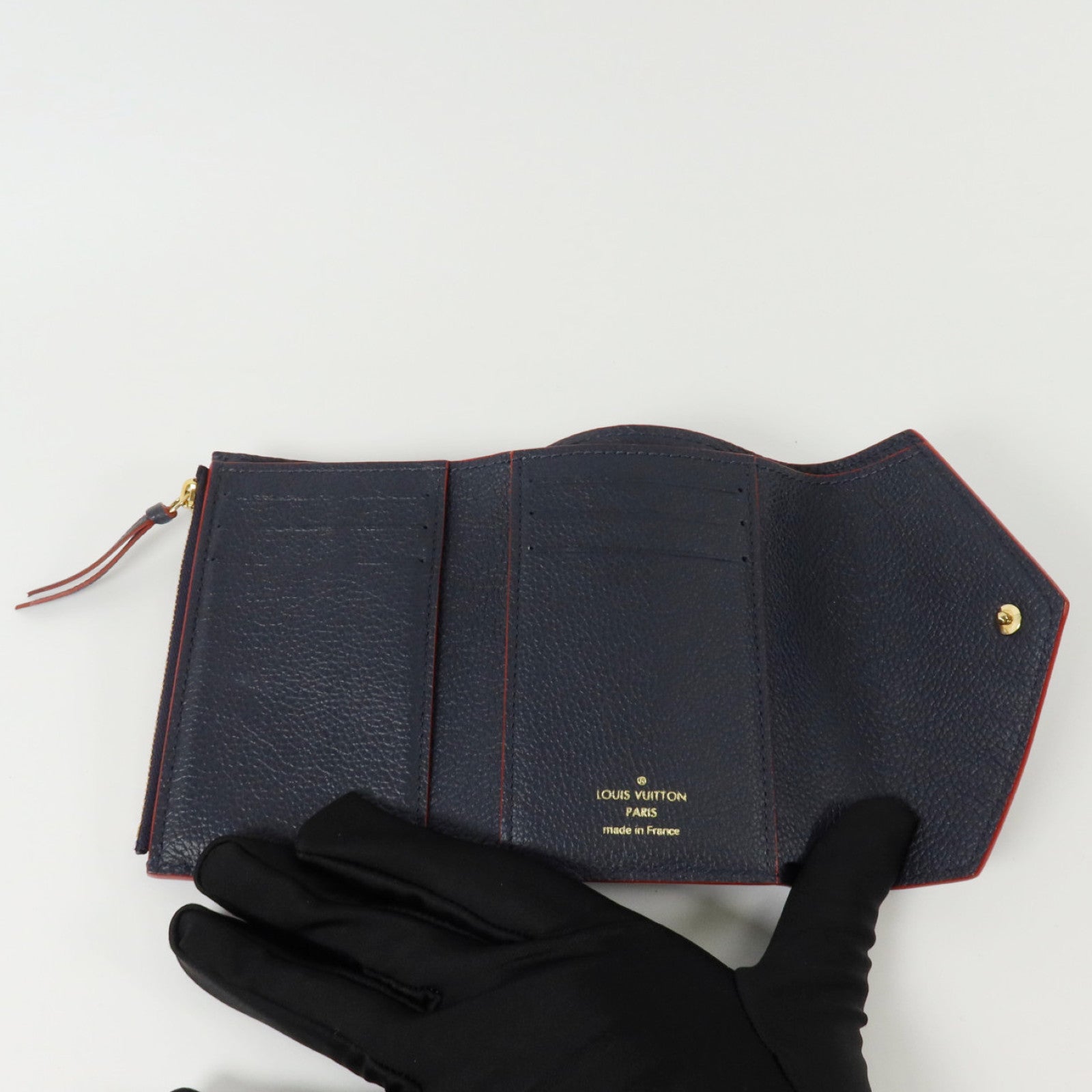 LOUIS VUITTON Monogram Empreinte Victorine金扣錢包