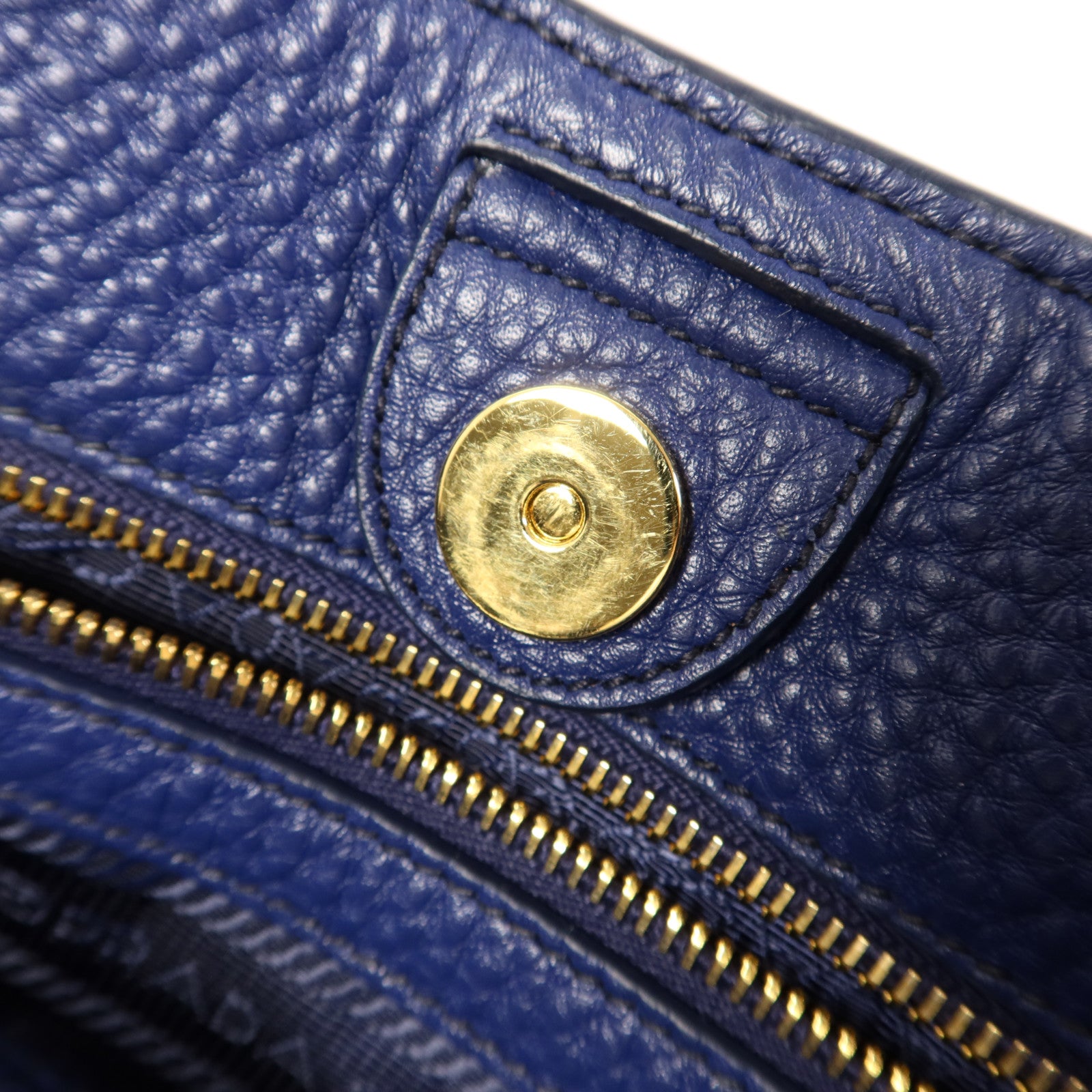 PRADA 牛皮皮革2 Way Shoulder Bag金扣手挽肩背兩用袋