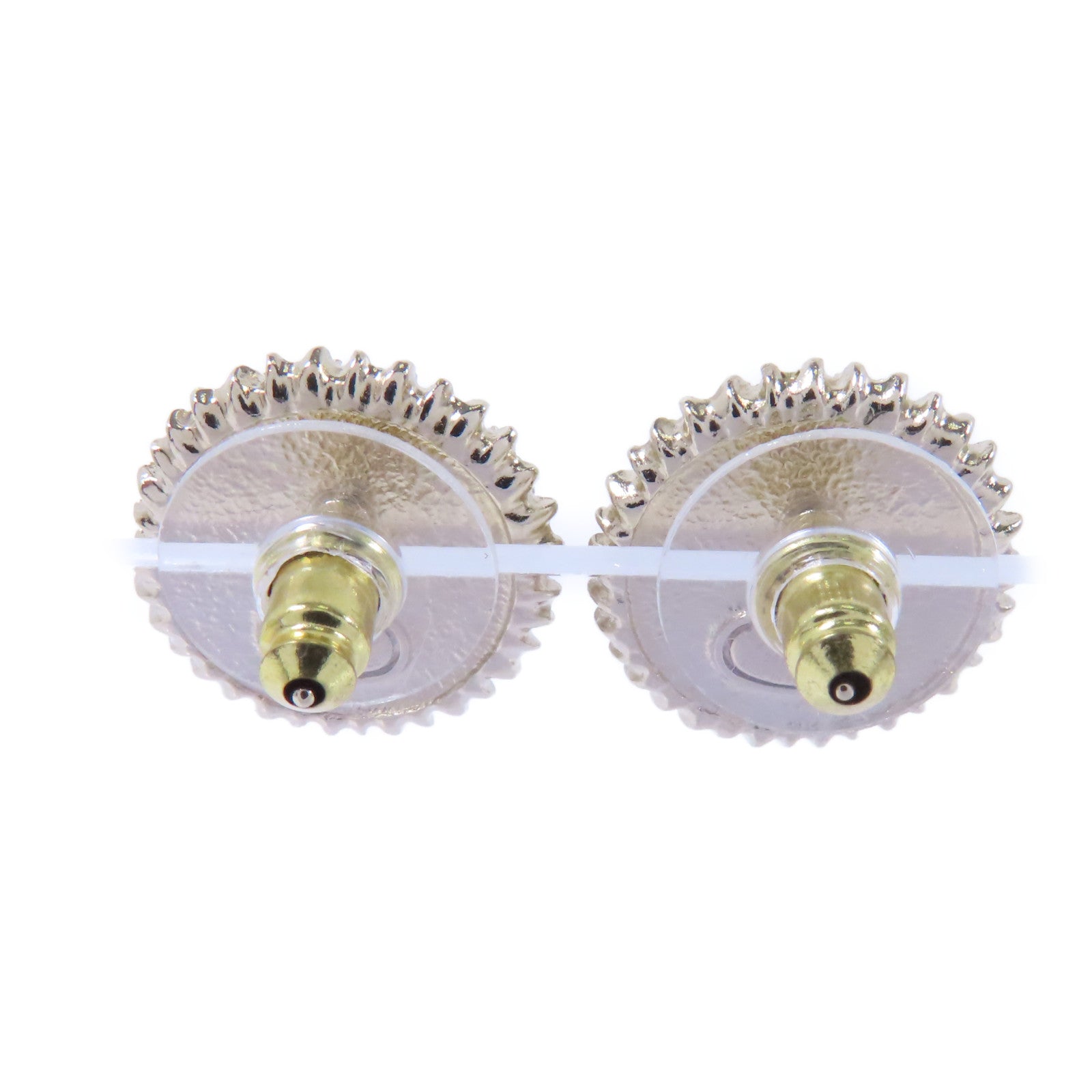 CHANEL PVC/金屬Earrings耳環金色/透明/白色