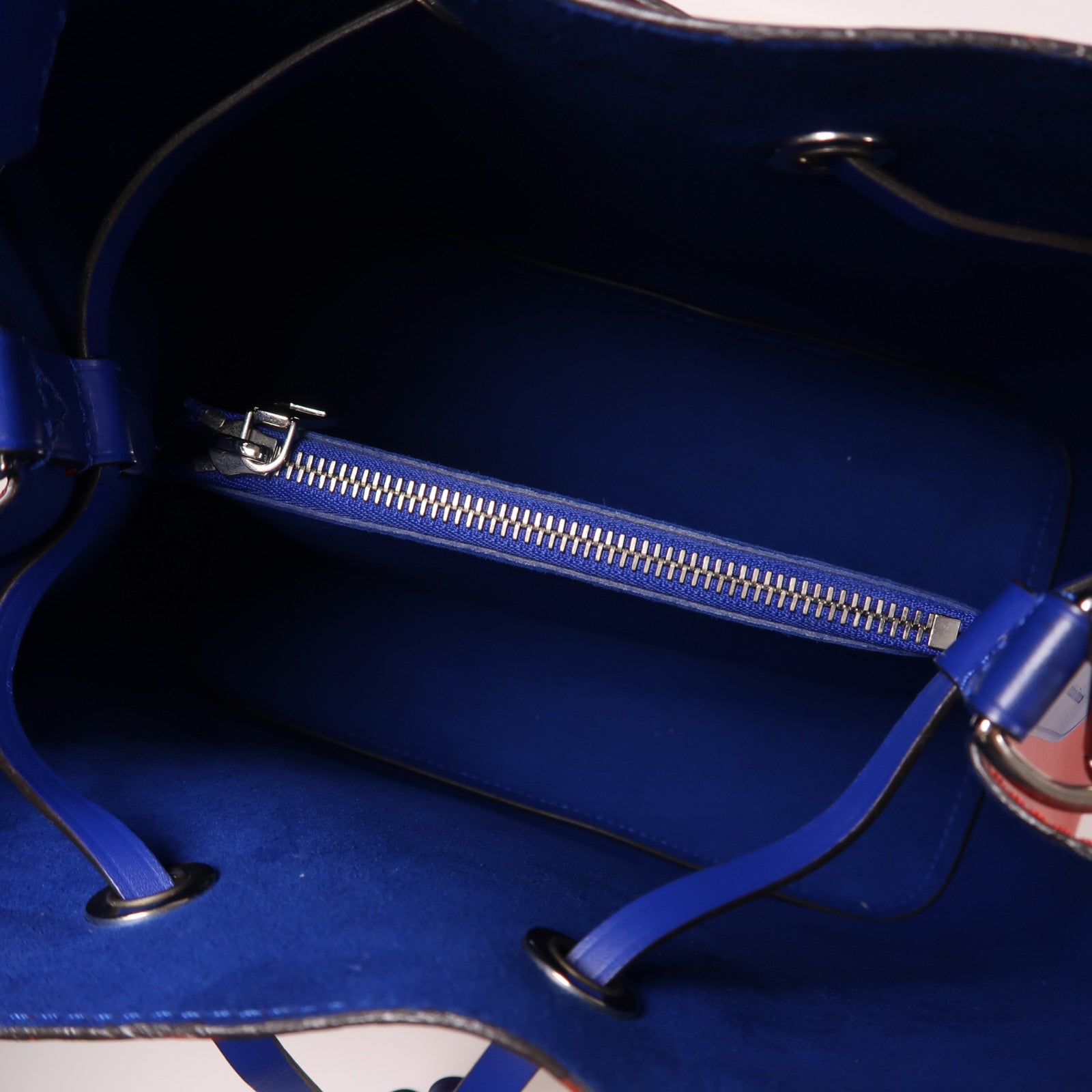 LOUIS VUITTON Epi NeoNoe MM銀扣手挽肩背兩用袋紅色藍色