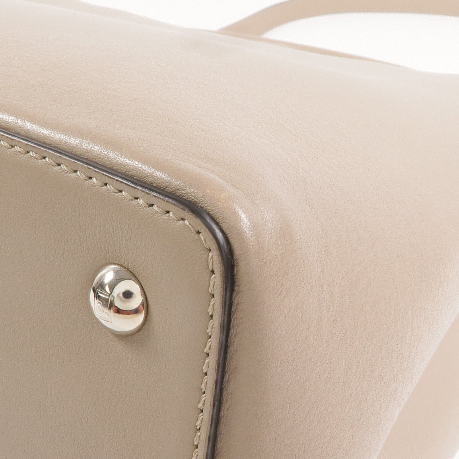 FENDI 牛皮皮革2 Jours Bag Small銀扣手挽肩背兩用袋