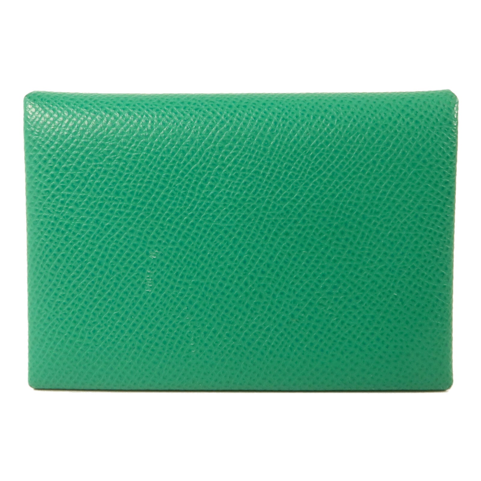 HERMES Epsom皮革Calvi Duo Compact Card Holder卡片套Vert Vertigo