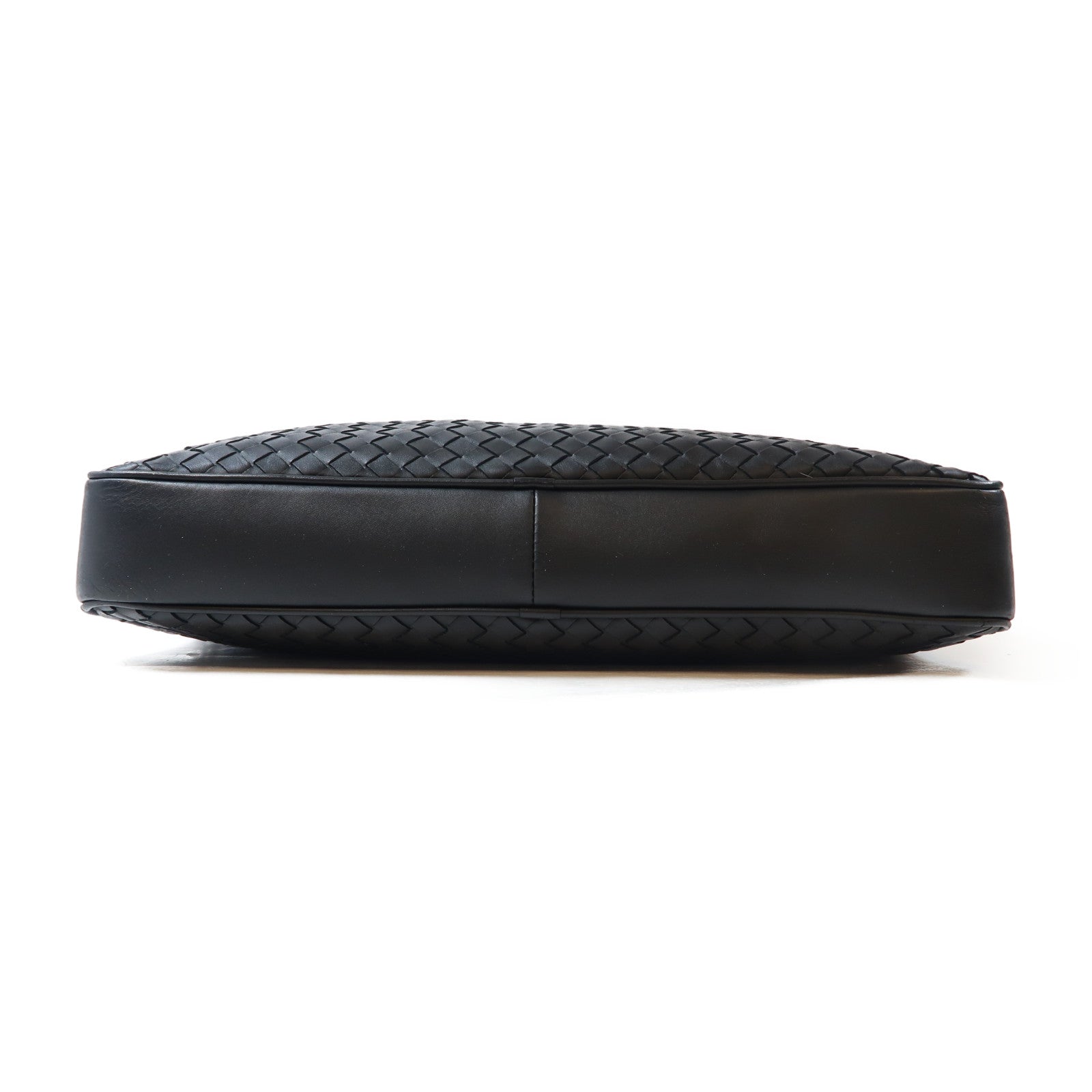 BOTTEGA VENETA 織紋牛皮皮革Shoulder Bag手挽肩背兩用袋黑色
