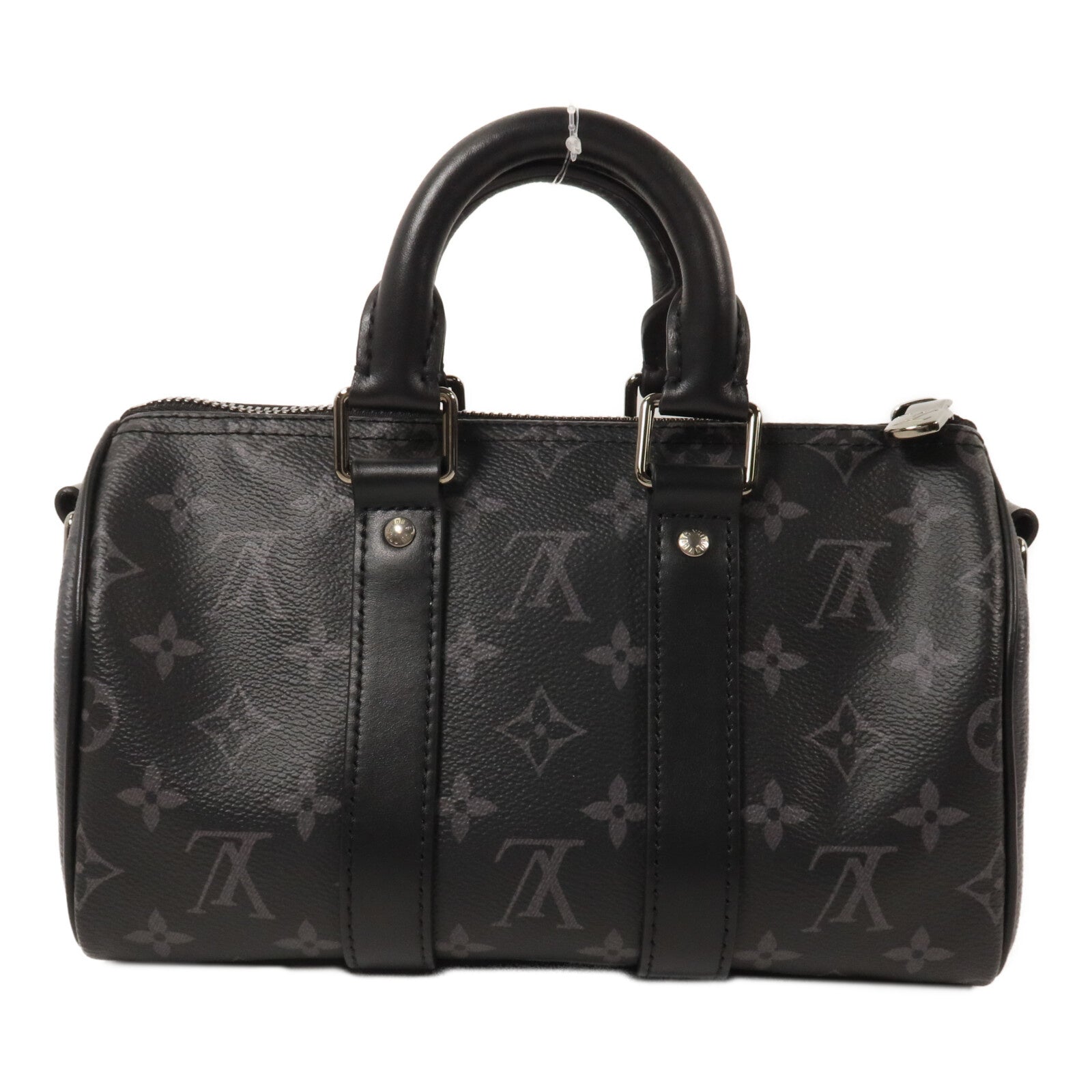 LOUIS VUITTON Monogram Eclipse Keepall Bandouliere 25手挽肩背兩用袋