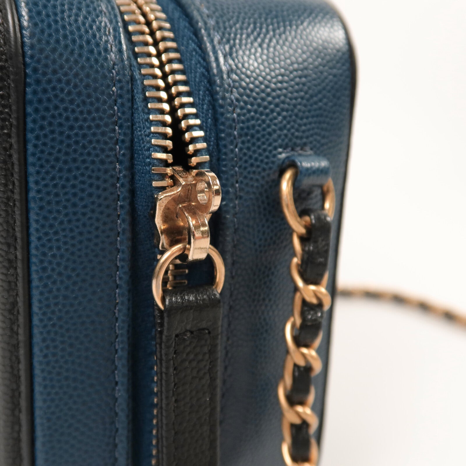 CHANEL 牛皮皮革CC Filigree Vanity Case Small手挽肩背兩用袋