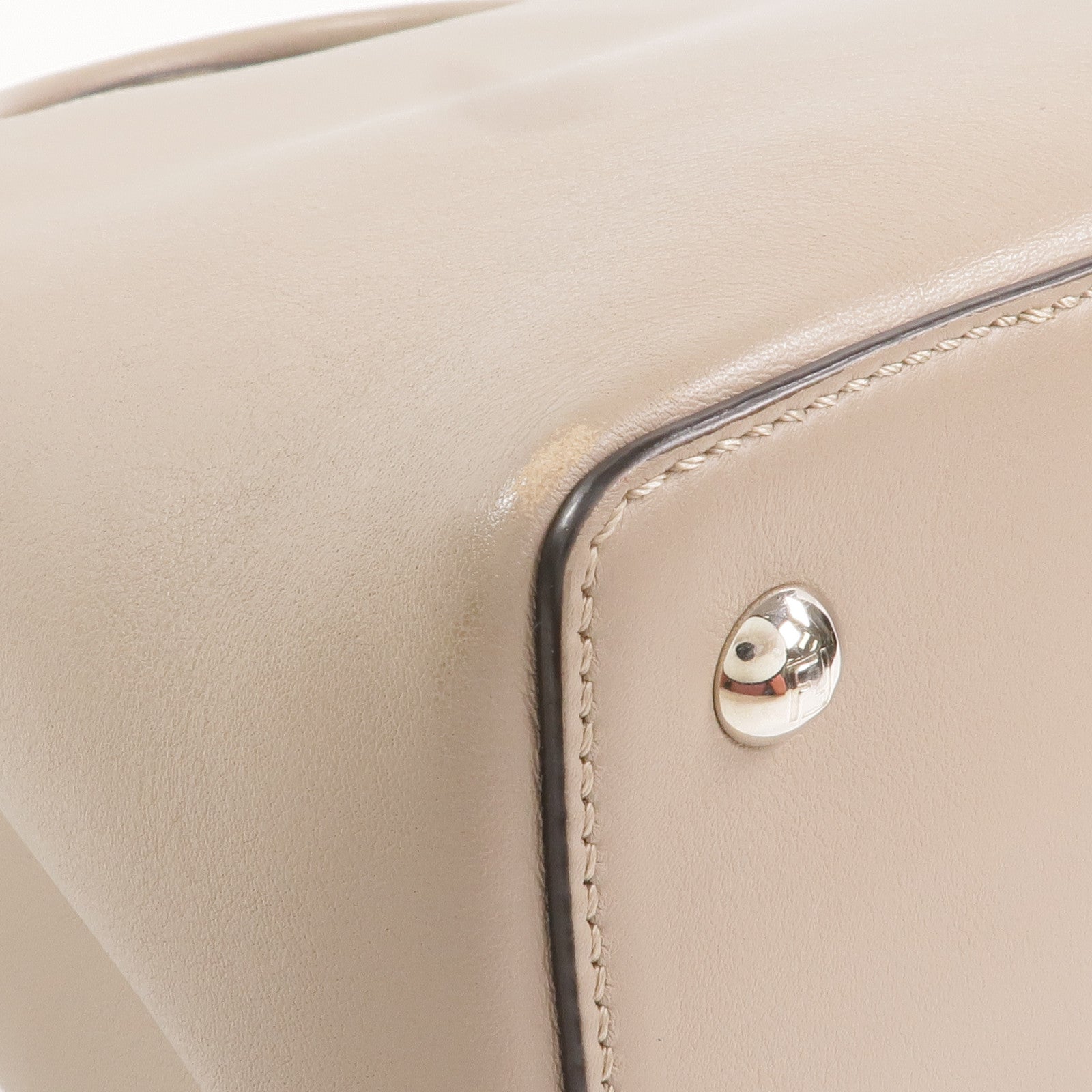 FENDI 牛皮皮革2 Jours Bag Small銀扣手挽肩背兩用袋