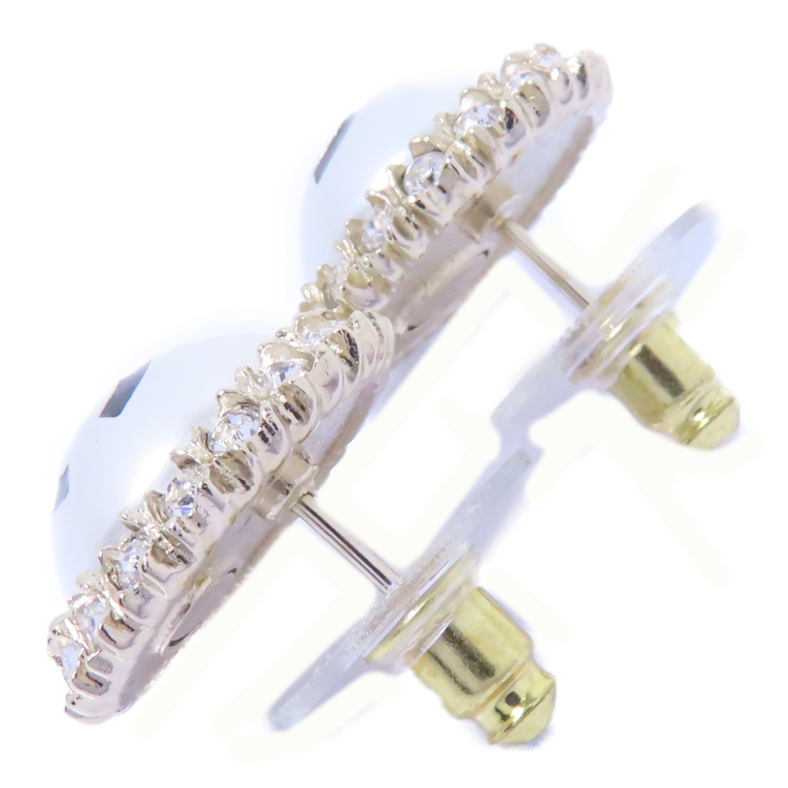 CHANEL PVC/金屬Earrings耳環金色/透明/白色