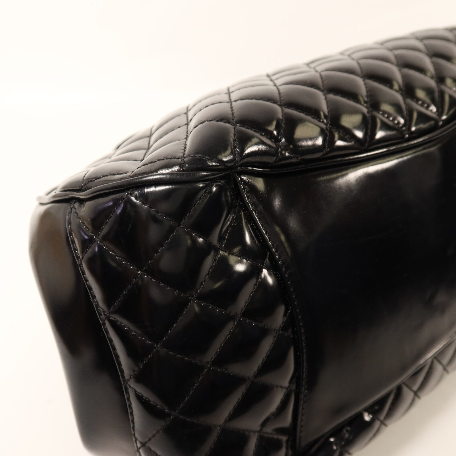 CHANEL 【激減優惠】漆皮皮革2 way Shoulder金扣手挽肩背兩用袋 	 鏈帶