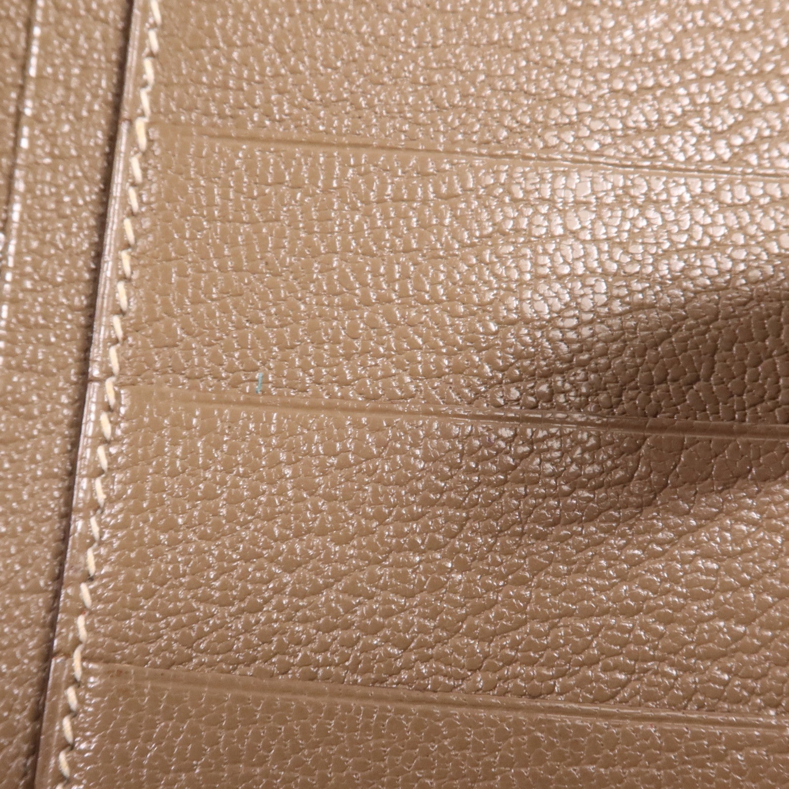 HERMES 【激減優惠】Chevre皮革Bearn Wallet金扣長錢包Etoupe