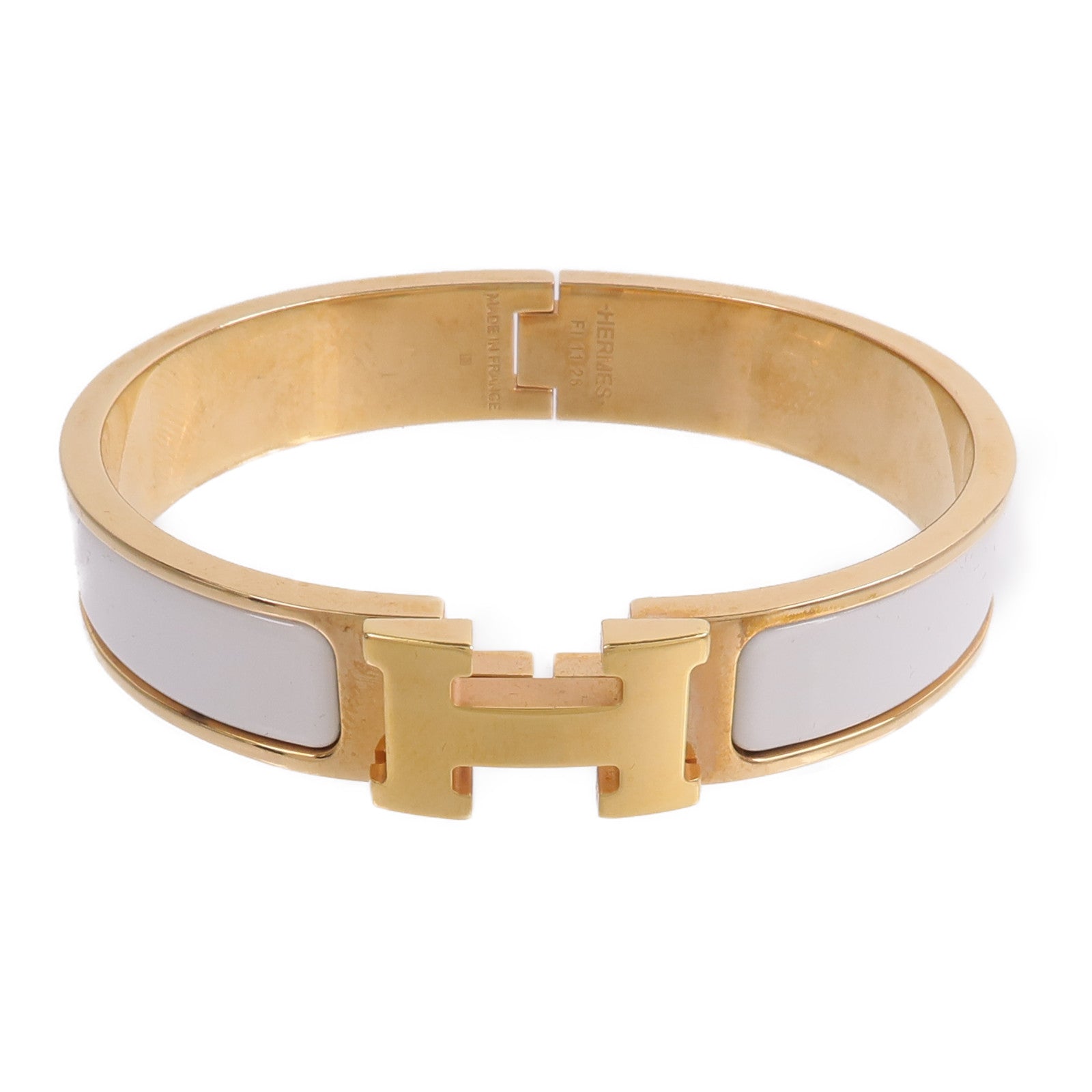 HERMES 金屬/琺瑯Clic H Bracelet手鐲