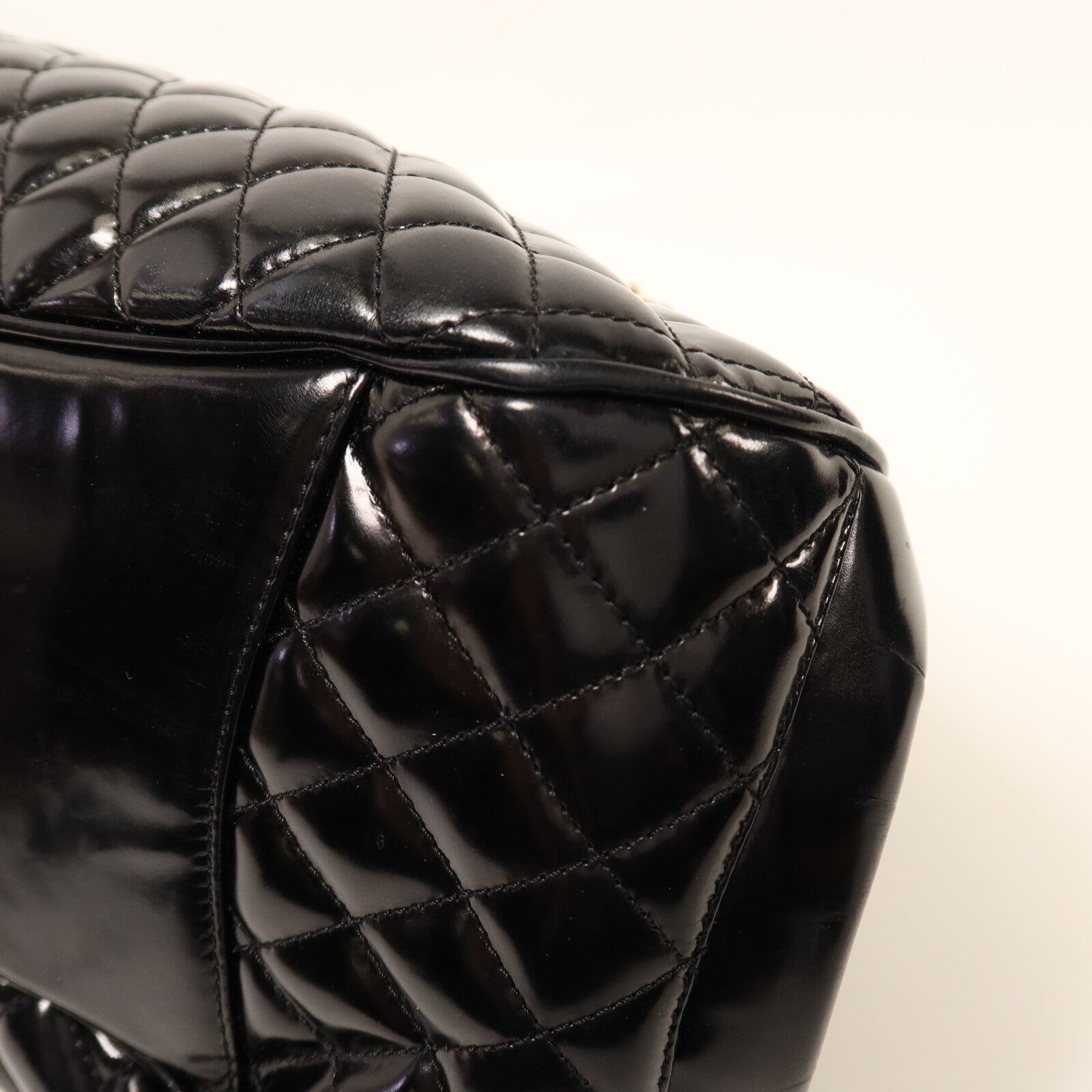 CHANEL 【激減優惠】漆皮皮革2 way Shoulder金扣手挽肩背兩用袋 	 鏈帶