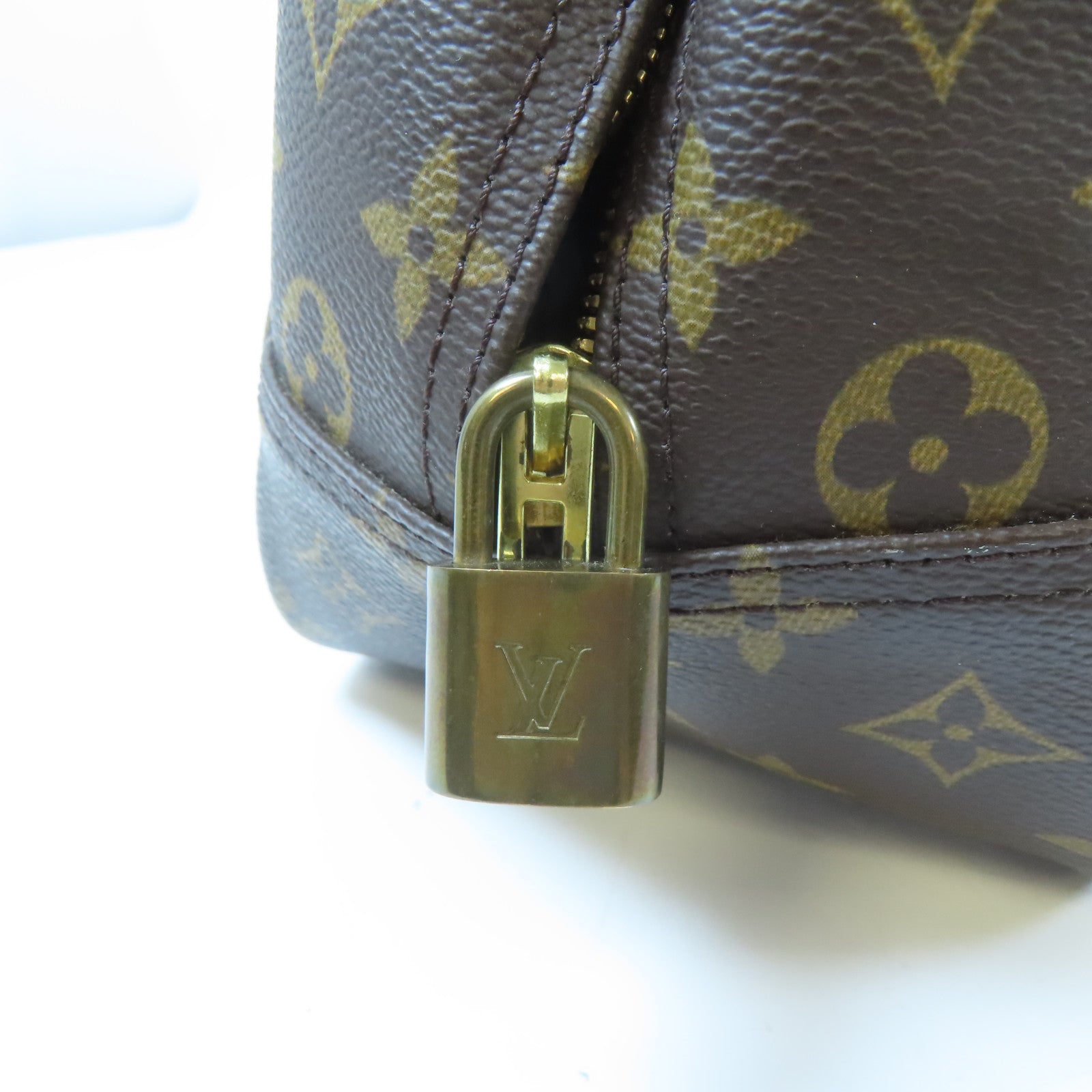 LOUIS VUITTON 【激減優惠】Monogram Deauville GM金扣手挽袋啡色