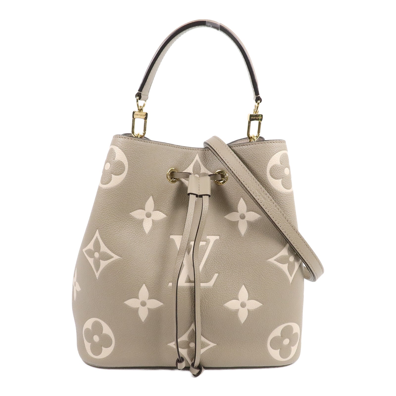 LOUIS VUITTON Monogram Empreinte Neo Noe MM金扣手挽肩背兩用袋
