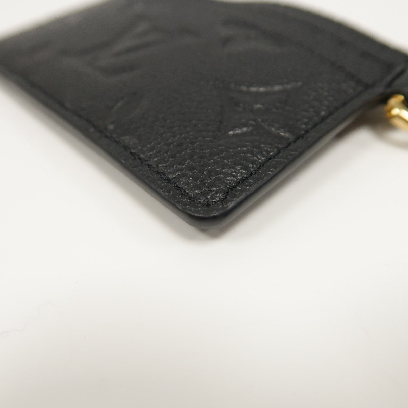 LOUIS VUITTON Monogram Empreinte Card Case金扣卡片套黑色