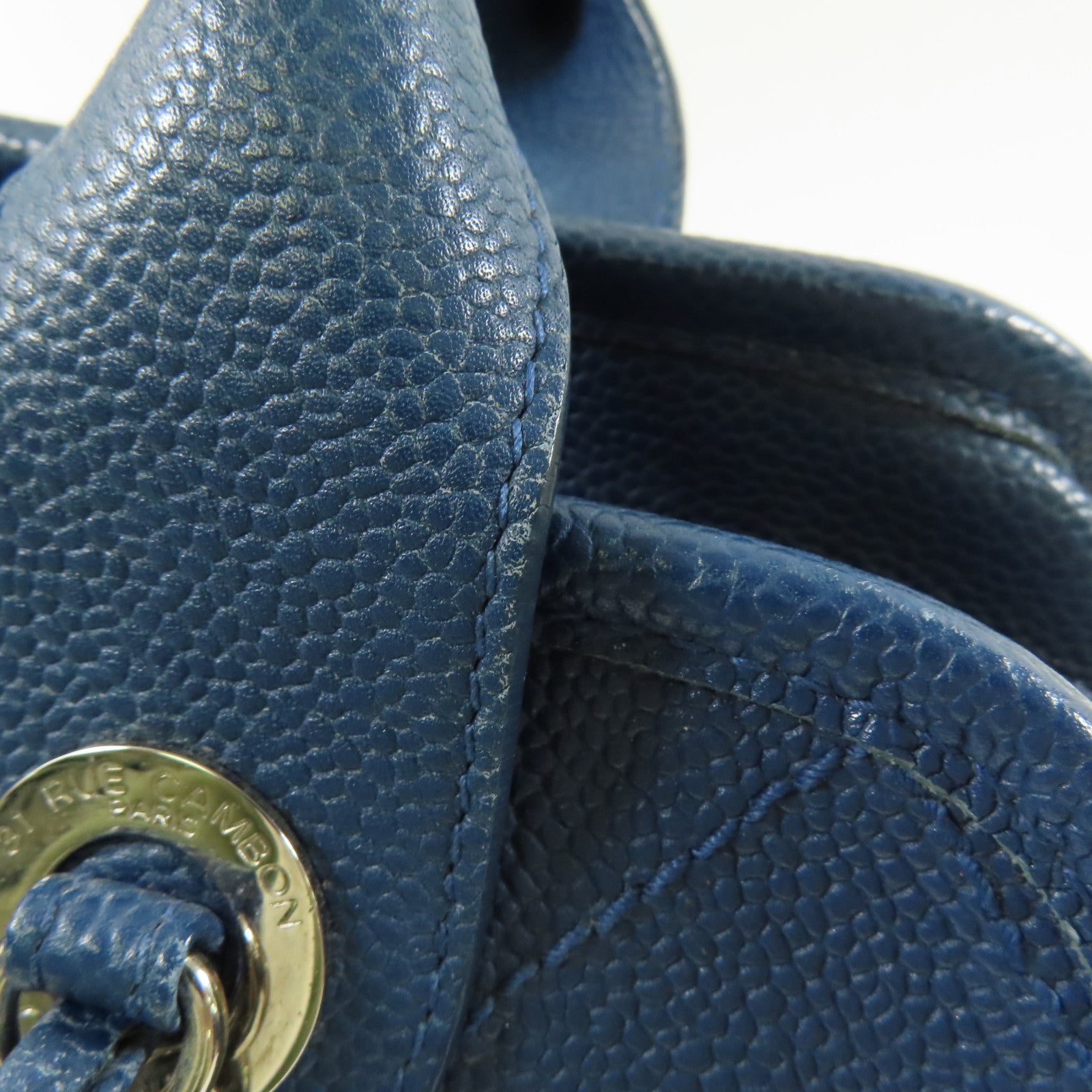 CHANEL 【激減優惠】牛皮皮革2 Way Shoulder銀扣鏈帶手挽肩背兩用袋