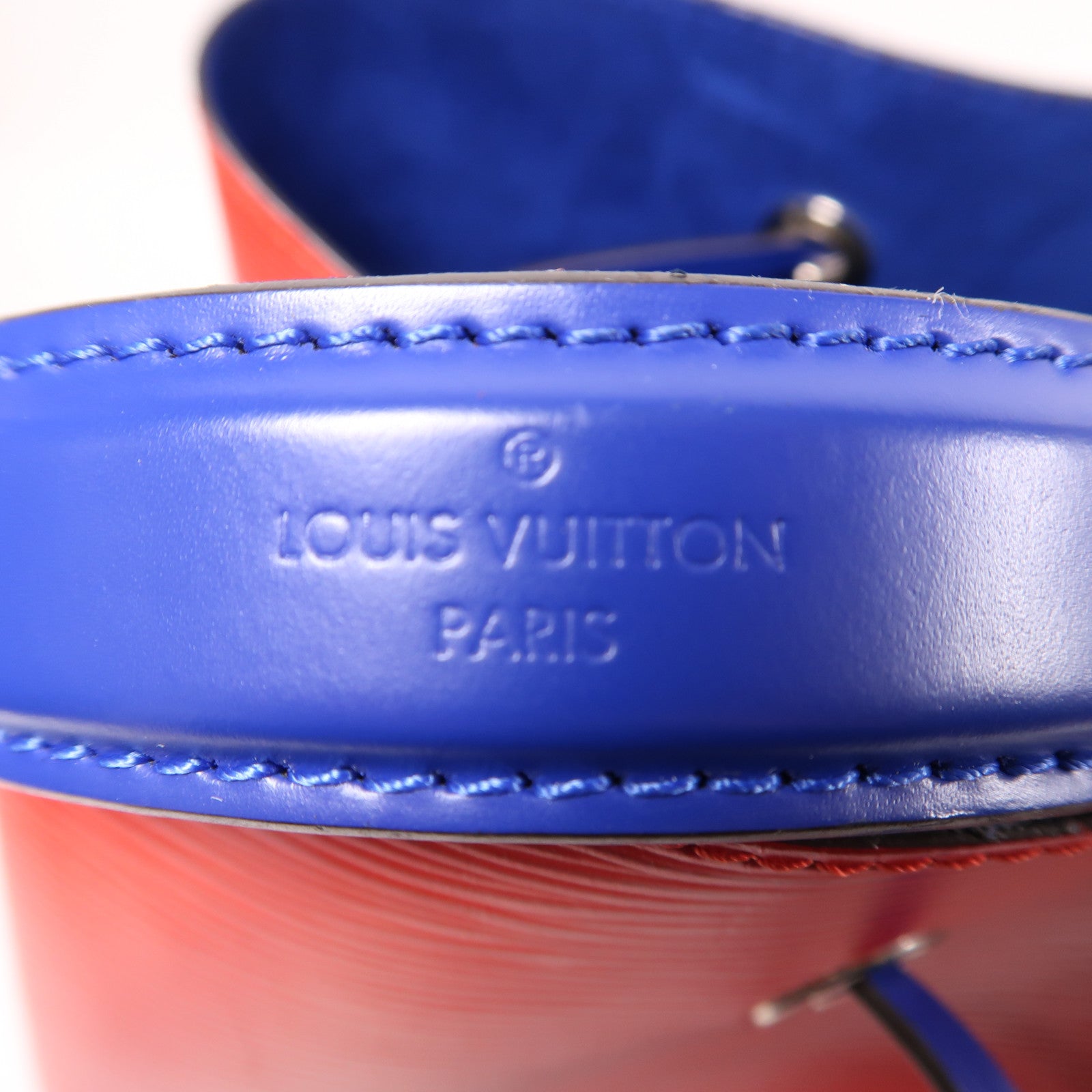 LOUIS VUITTON Epi NeoNoe MM銀扣手挽肩背兩用袋紅色藍色