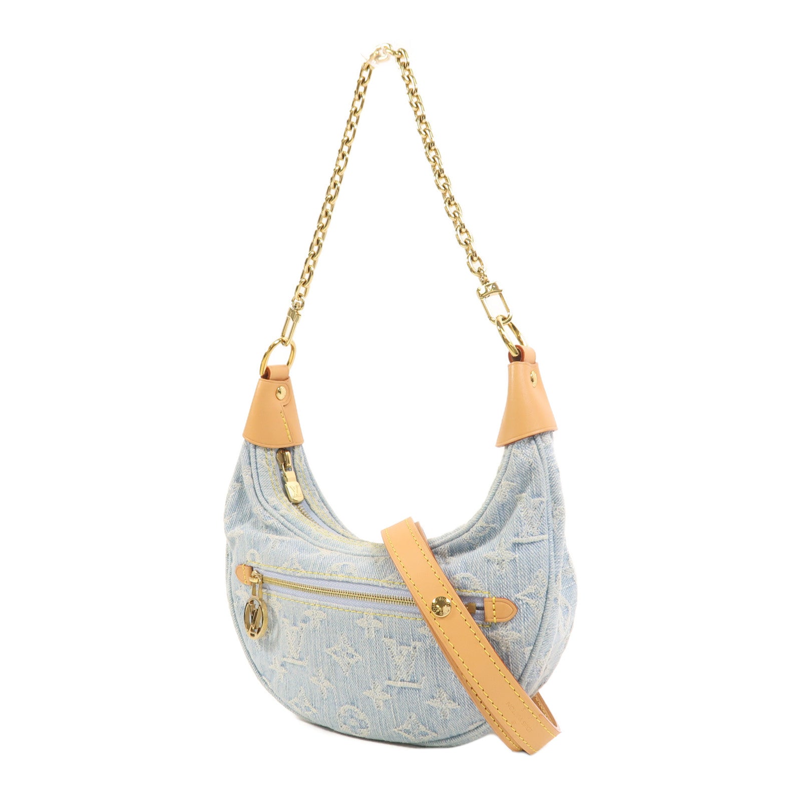 LOUIS VUITTON 【激減優惠】Monogram Denim Loop金扣手挽肩背兩用袋