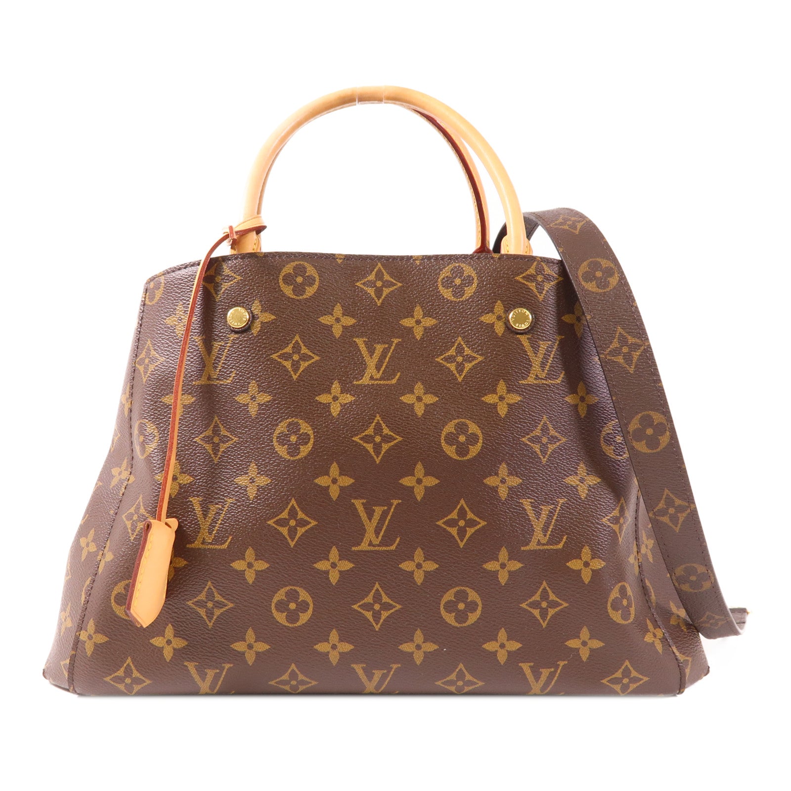 LOUIS VUITTON Monogram Montaigne MM金扣手挽肩背兩用袋